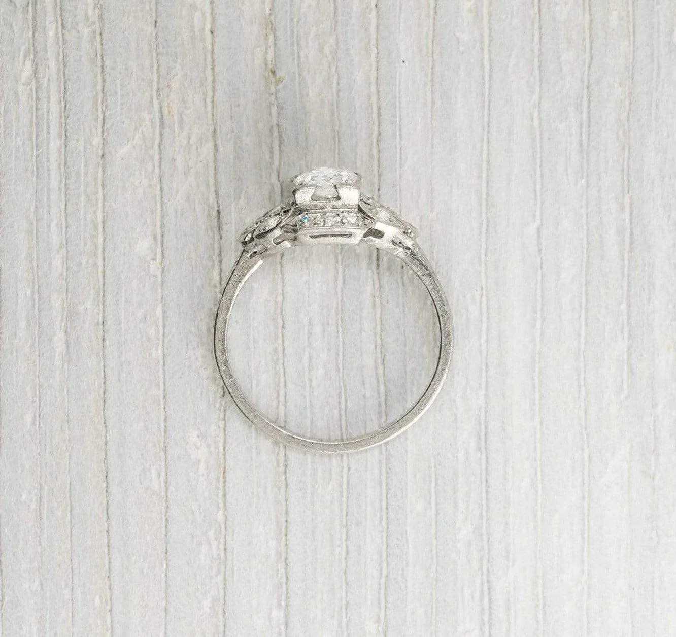 .50 Carat Vintage Art Deco Diamond Engagement Ring - Image 4