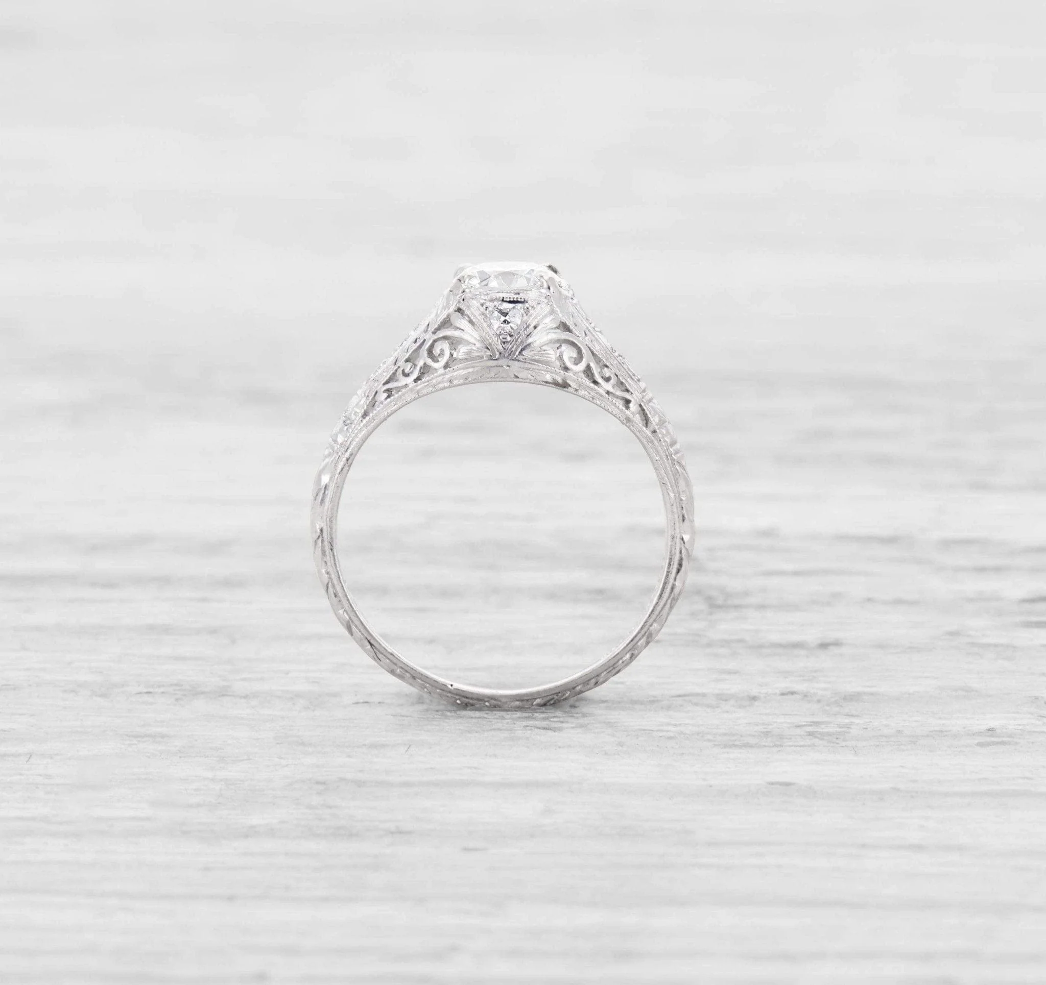 .52 CARAT EDWARDIAN DIAMOND ENGAGEMENT RING - Image 4
