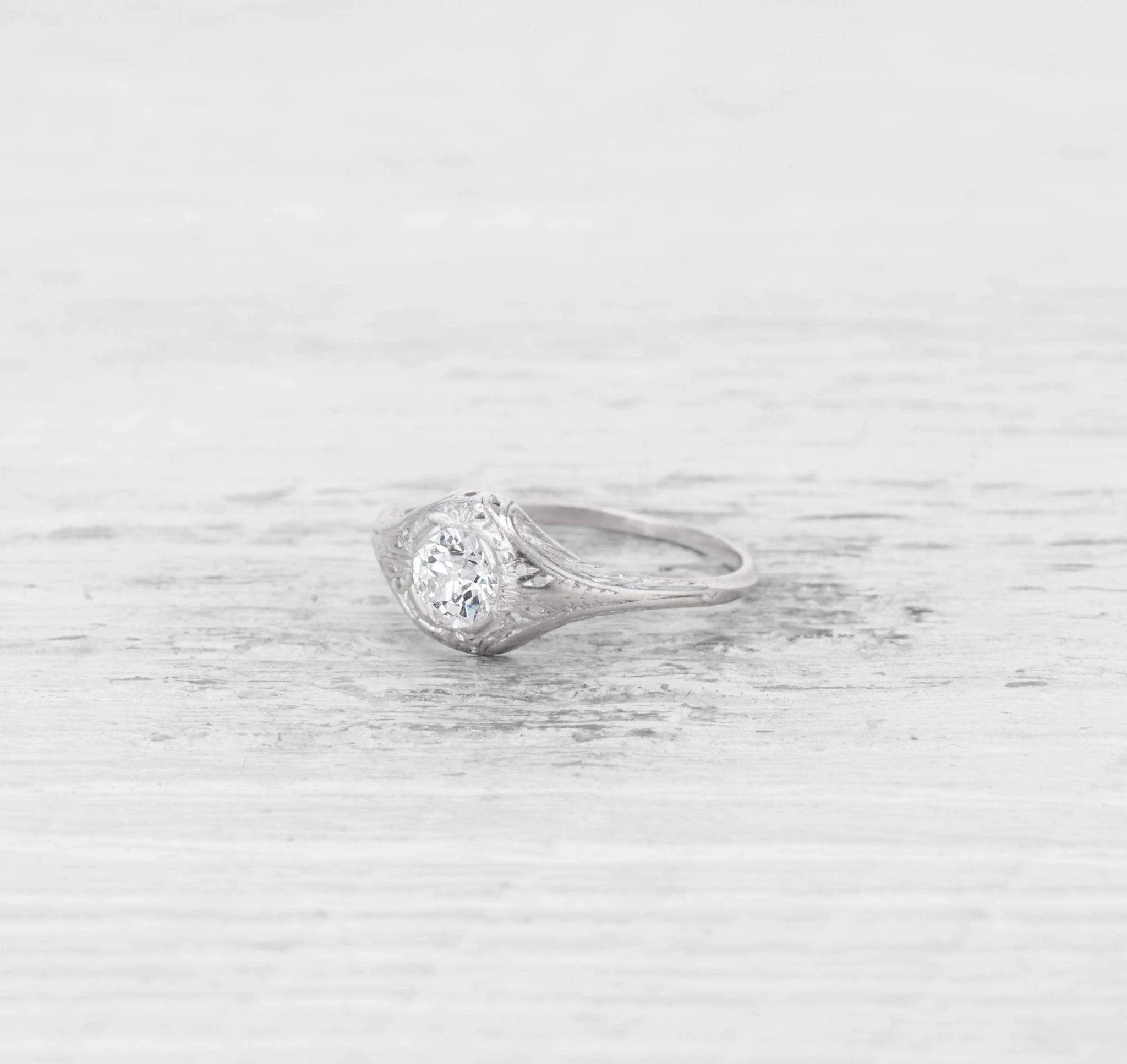 .52 CARAT EDWARDIAN DIAMOND ENGAGEMENT RING