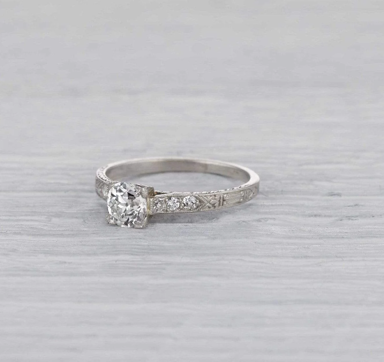 .54 Carat Art Deco Engagement Ring