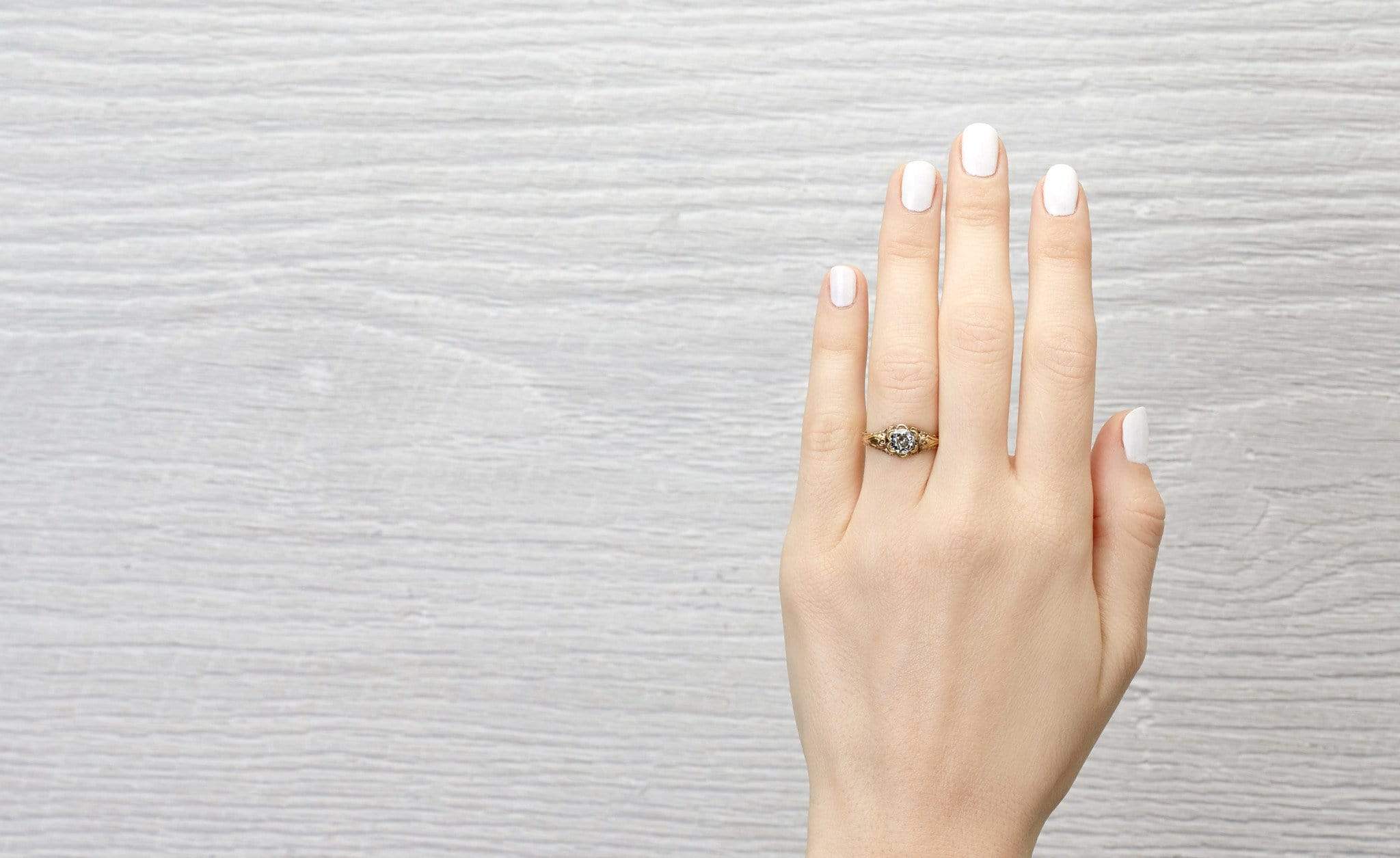 .56 Carat Gold Victorian Engagement Ring - Image 5