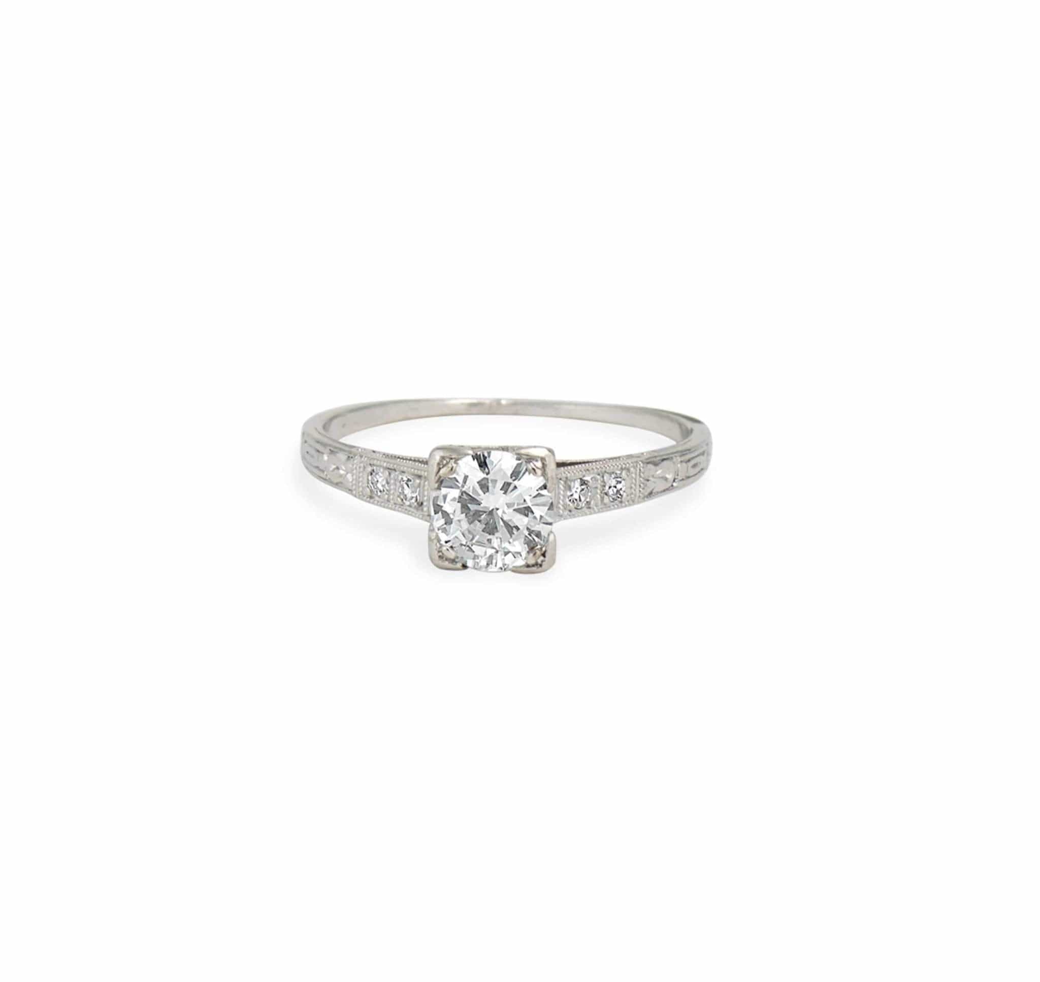 .57 Carat Edwardian Diamond Engagement Ring - Image 2
