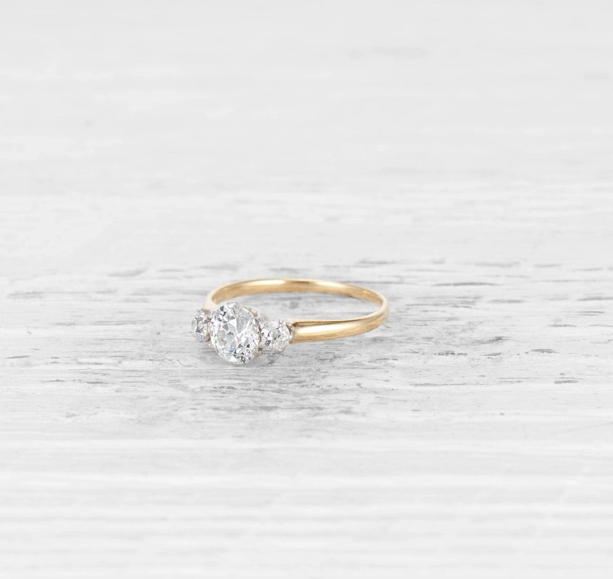 .59 CARAT ANTIQUE DIAMOND ENGAGEMENT RING
