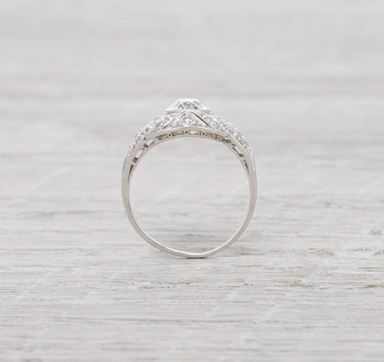 .60 Carat J.E. Caldwell Vintage Diamond Engagement Ring - Image 4