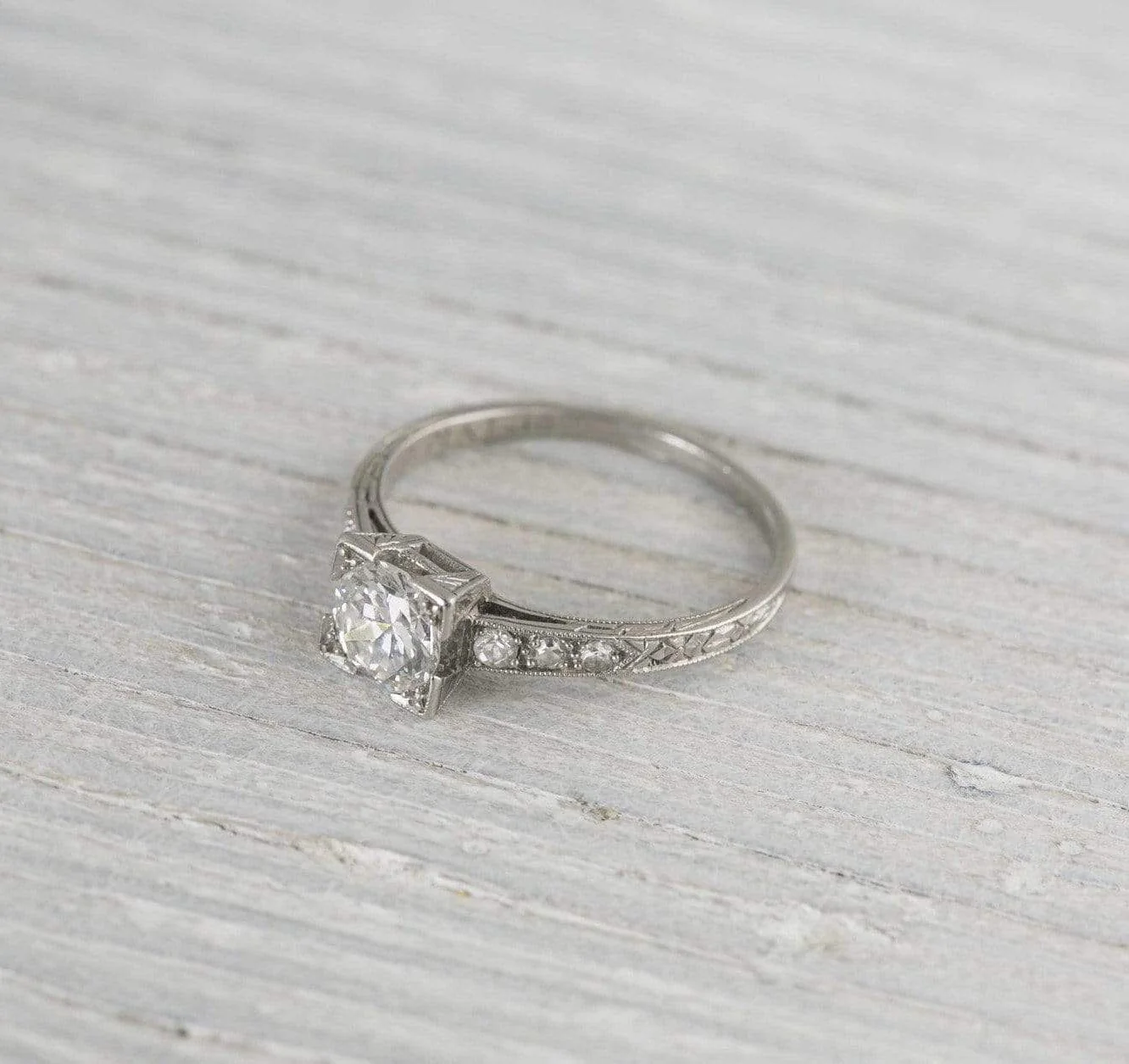 .60 Carat Vintage Art Deco Engagement Ring