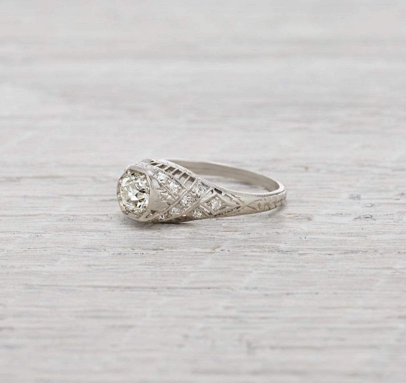 .60 Carat Vintage Edwardian Diamond Engagement Ring