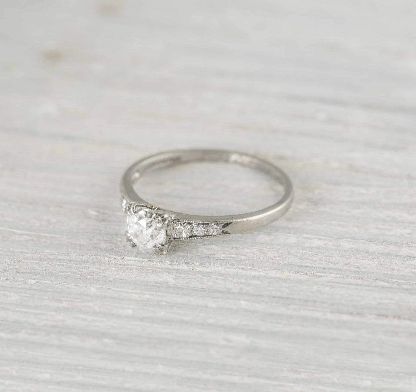 .63 Carat Vintage Art Deco Diamond Engagement Ring