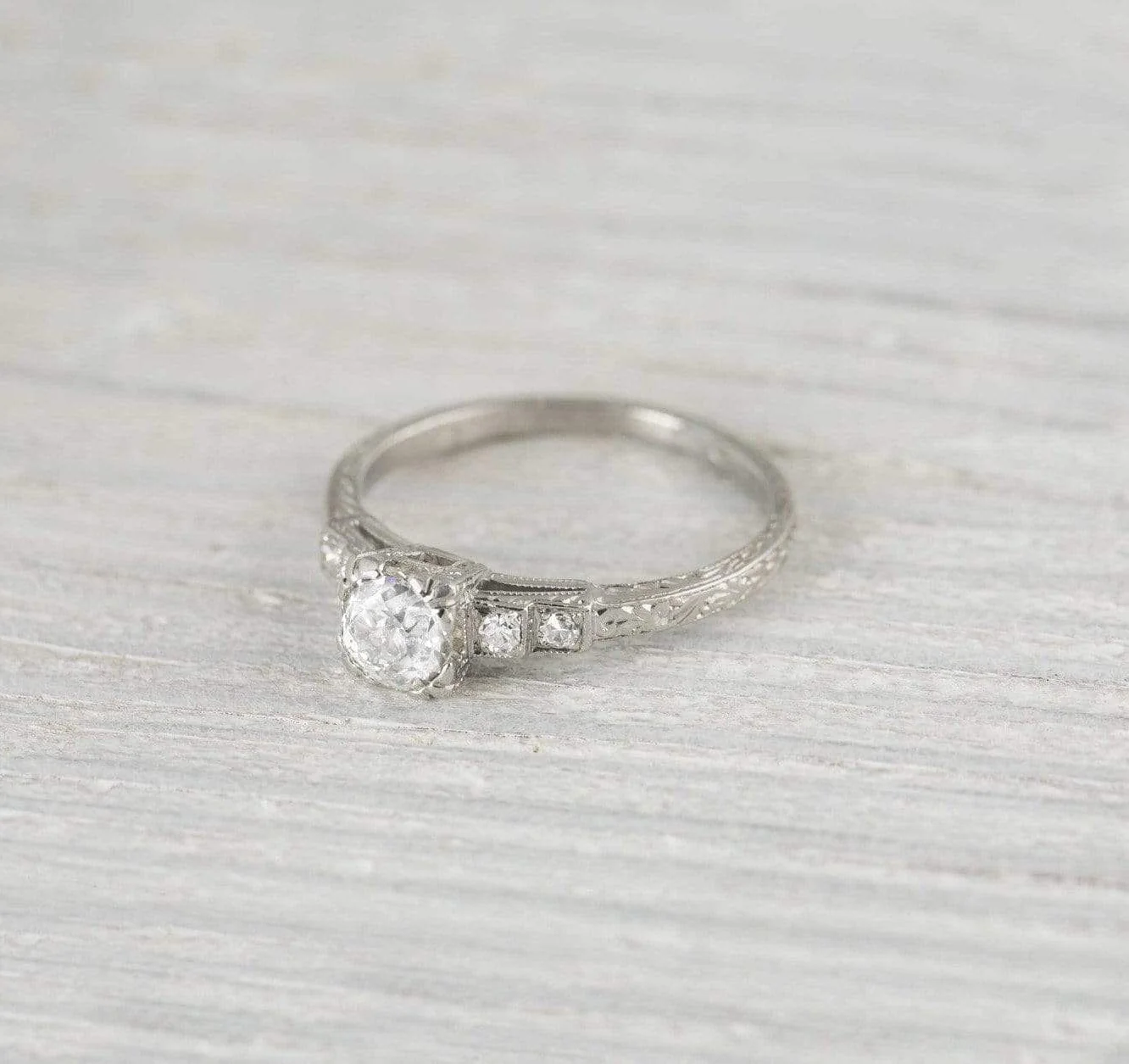 .64 Carat Vintage Art Deco Engagement Ring