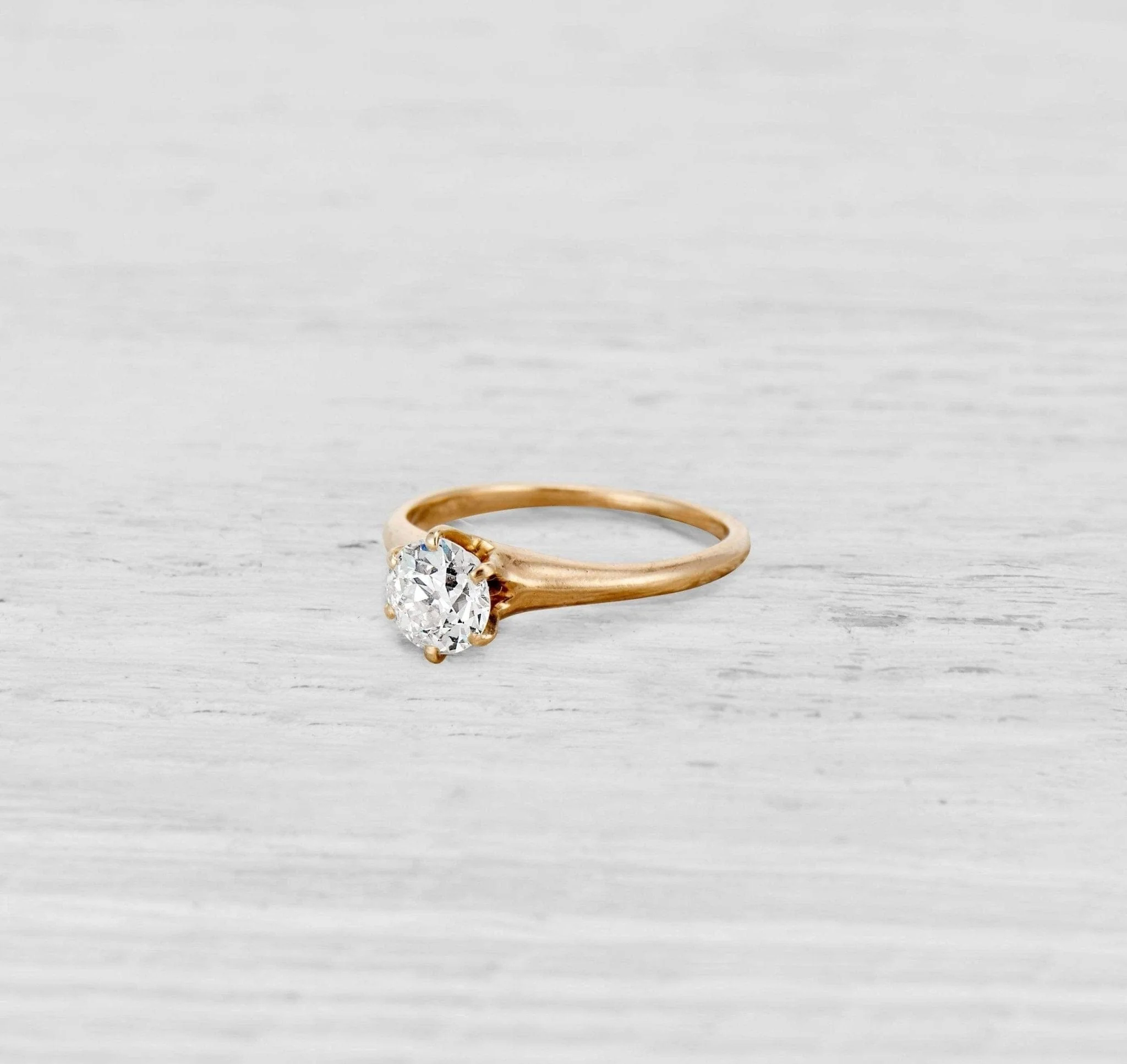 .67 VICTORIAN DIAMOND SOLITAIRE ENGAGEMENT RING
