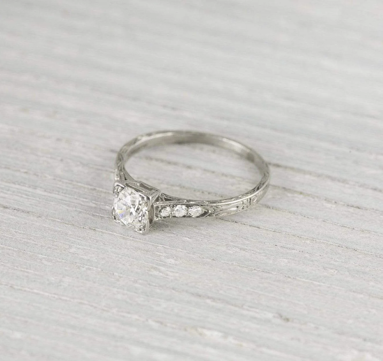.70 Carat Vintage Art Deco Diamond Engagement Ring