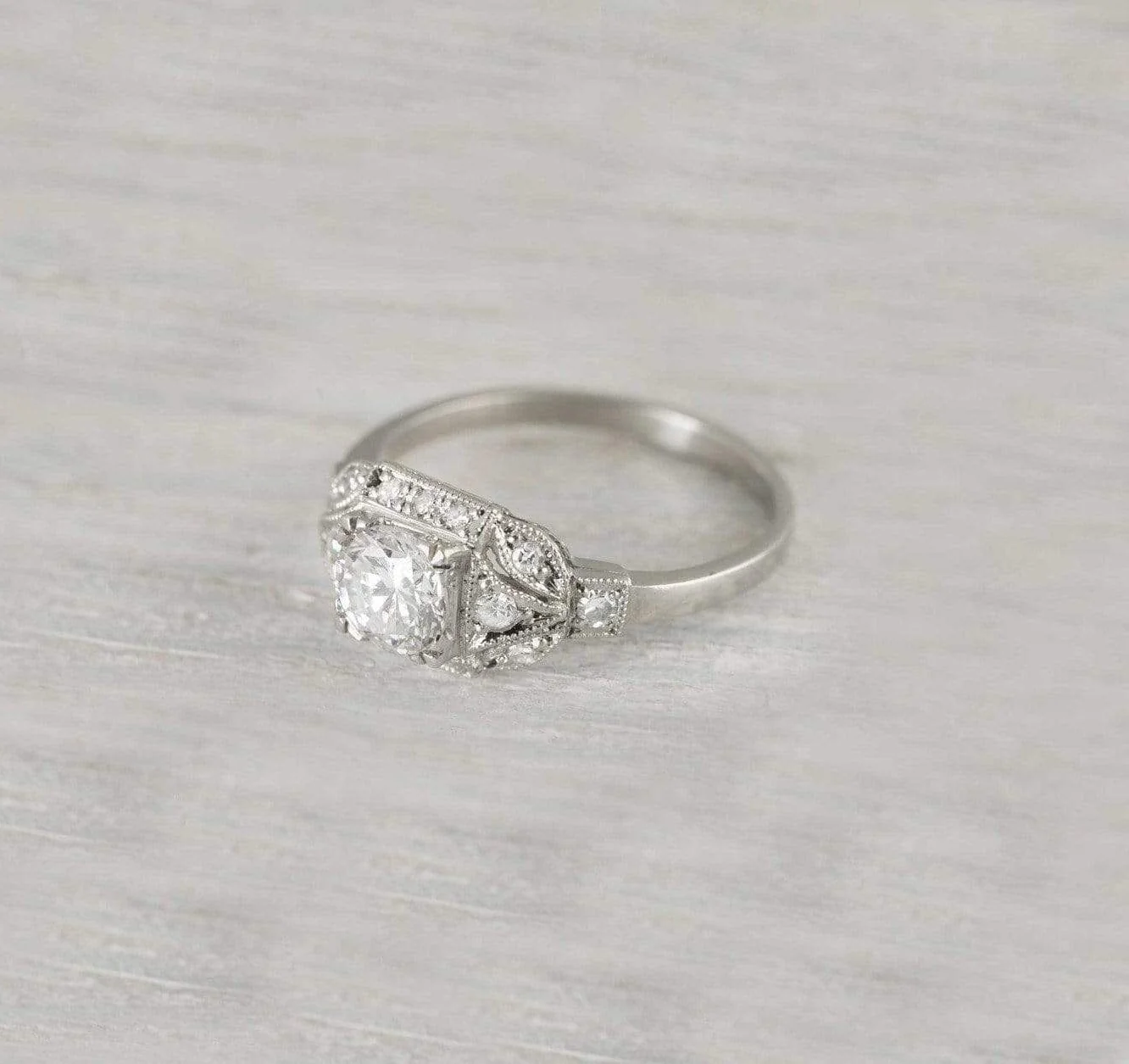 .73 Carat Vintage Art Deco Engagement Ring