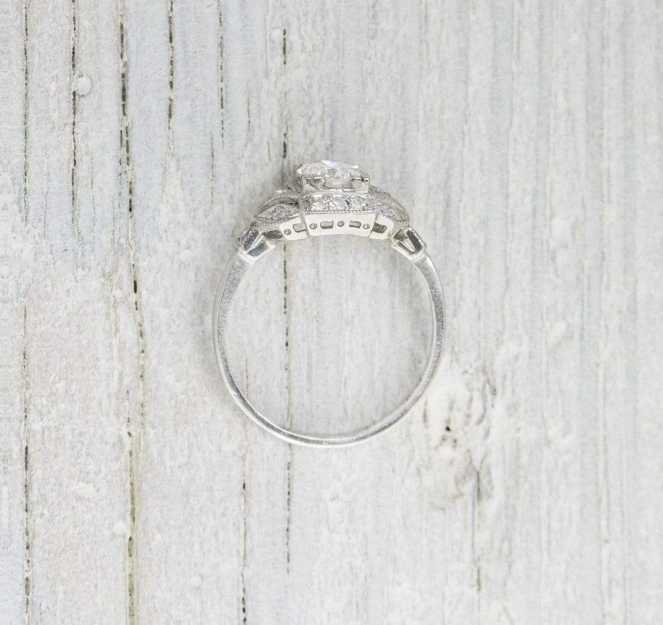 .73 Carat Vintage Art Deco Engagement Ring - Image 4