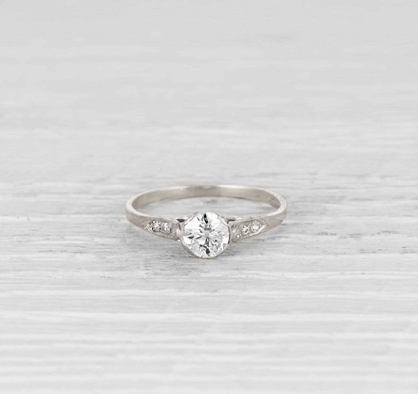 .74 Carat Early Art Deco Engagement Ring