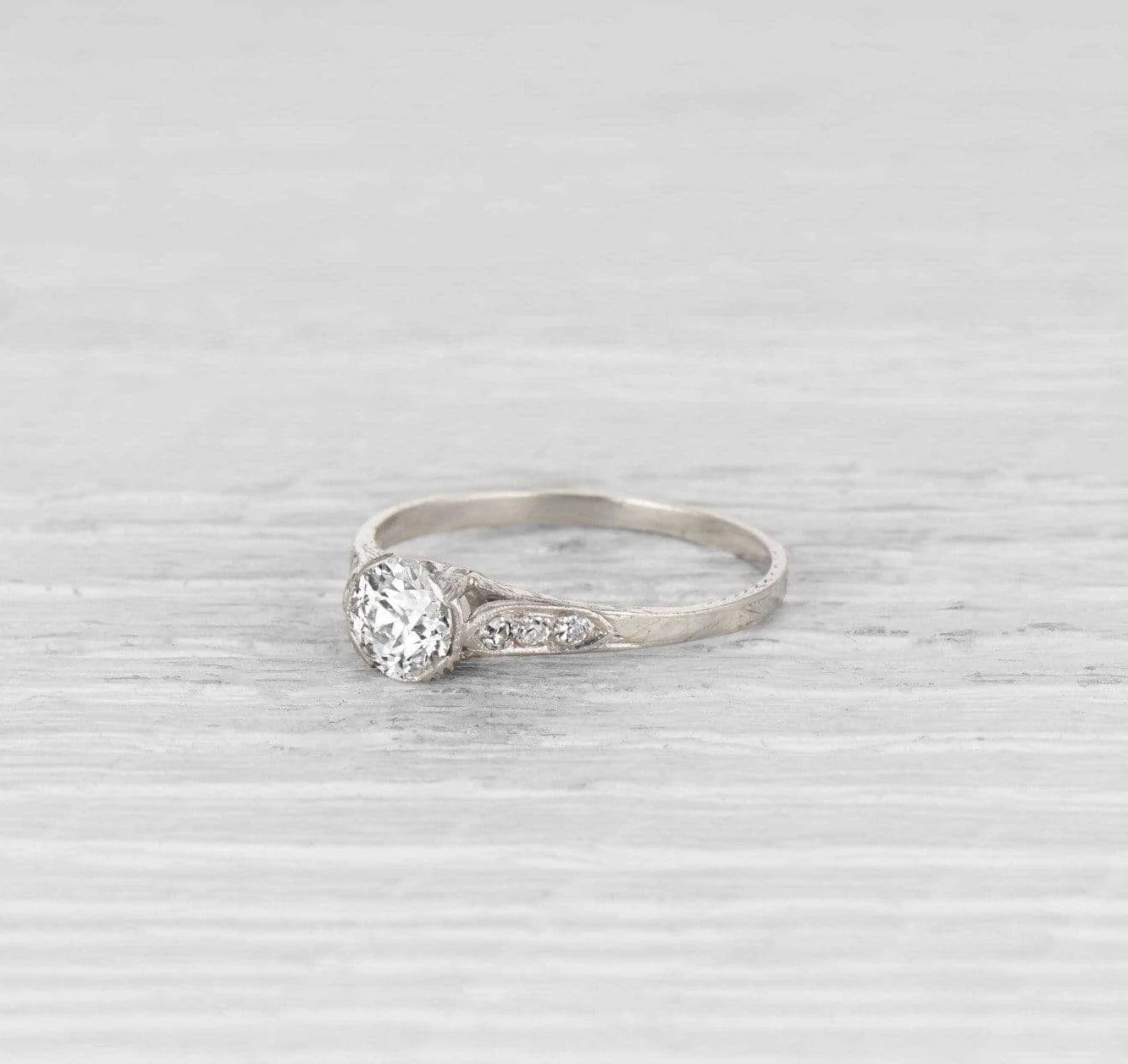 .74 Carat Early Art Deco Engagement Ring - Image 2