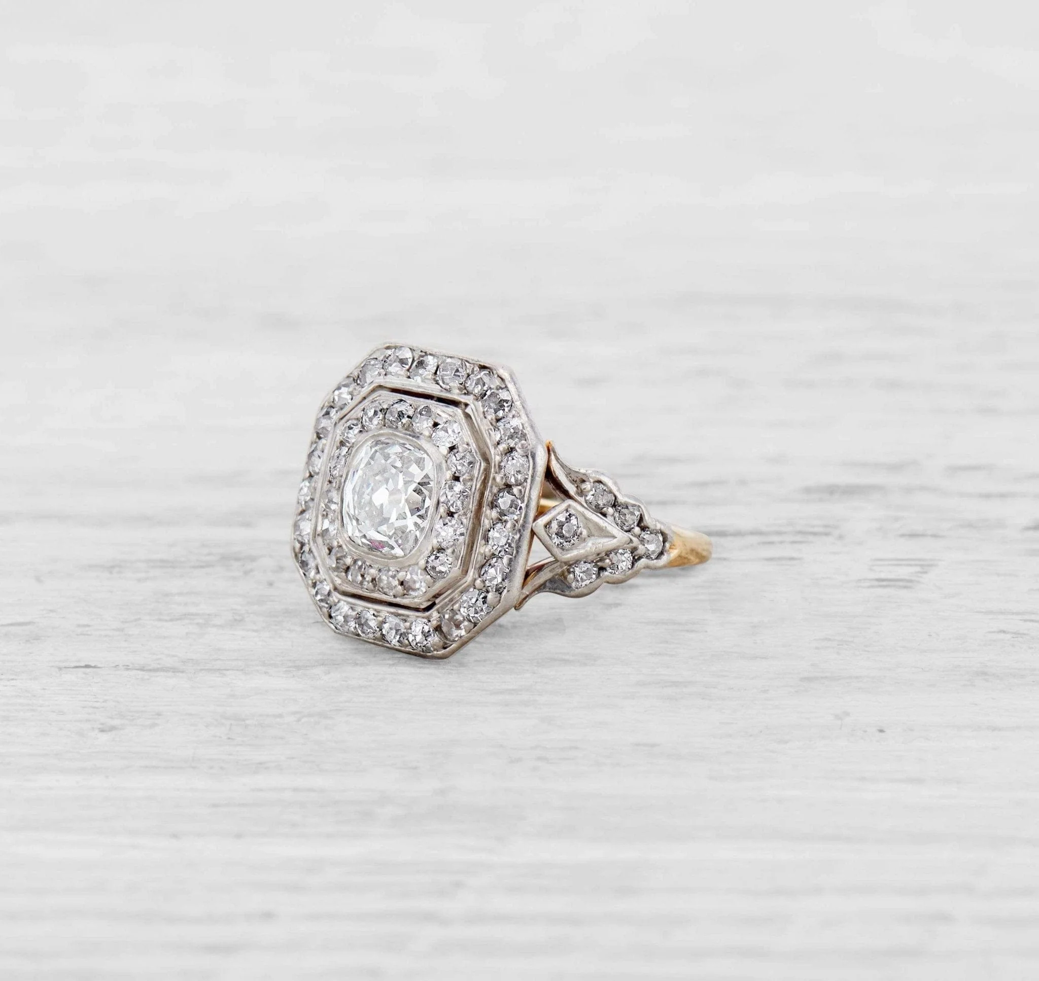 .74 CARAT EDWARDIAN DIAMOND ENGAGEMENT RING