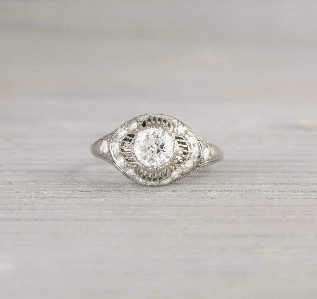 .74 Carat Vintage Art Deco Engagement Ring - Image 3