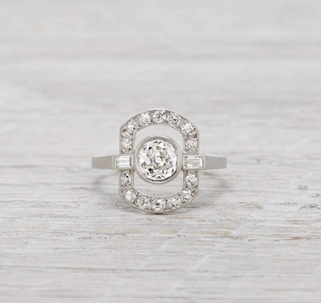 0.75 Carat Art Deco Diamond Engagement Ring - Image 2