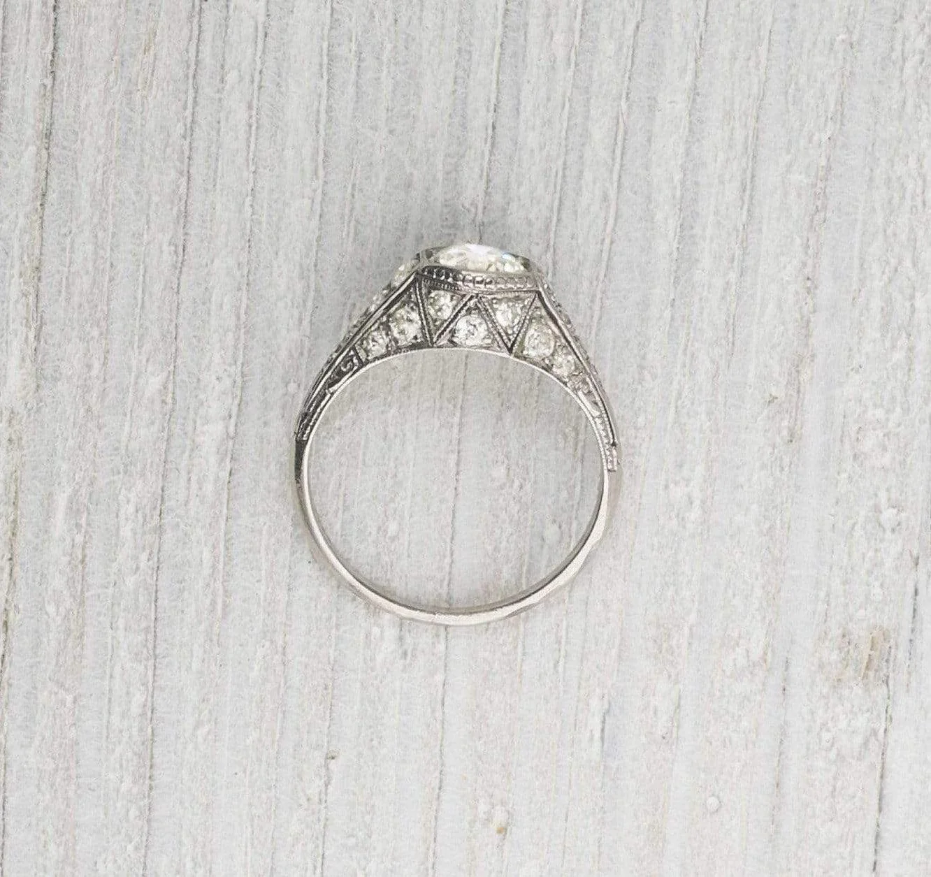 .75 Carat Vintage Diamond Engagement Ring - Image 4
