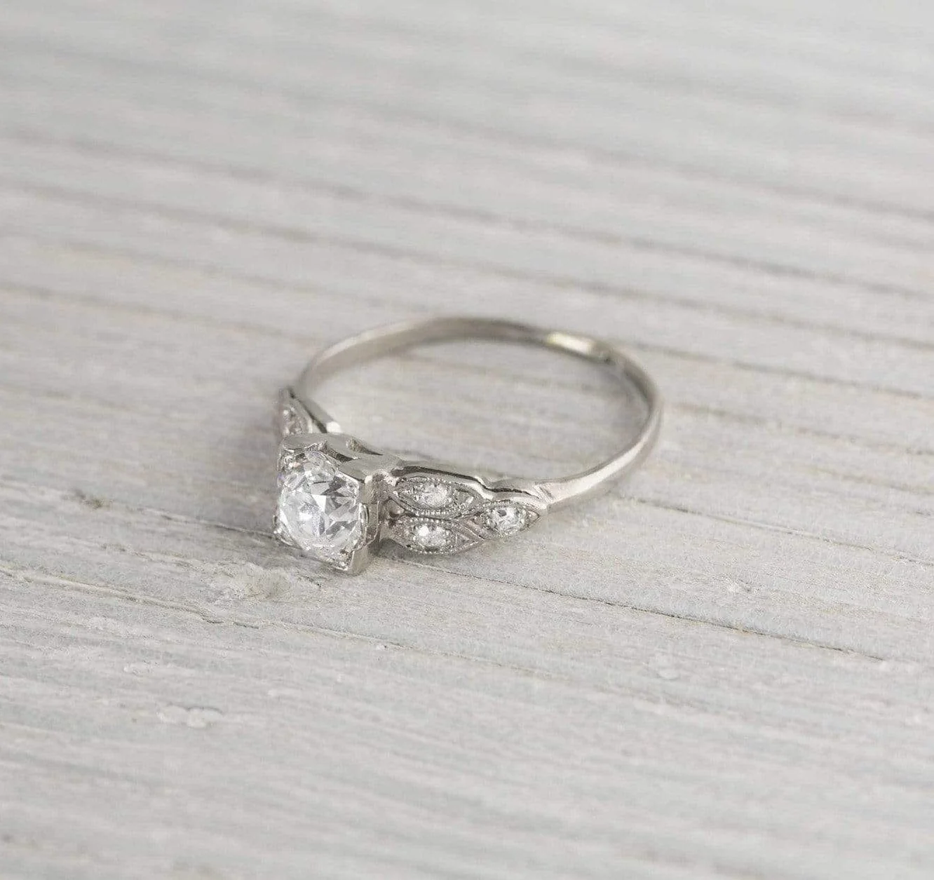 .78 Carat Vintage Art Deco Diamond Engagement Ring