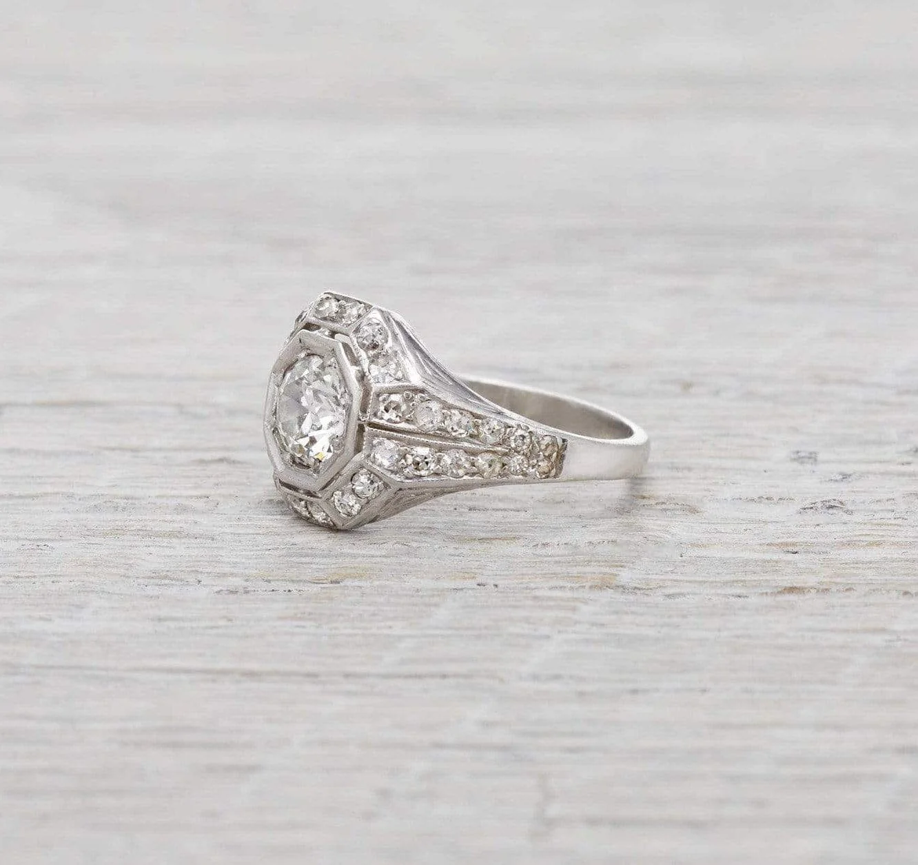 .78 Carat Vintage Art Deco Engagement Ring