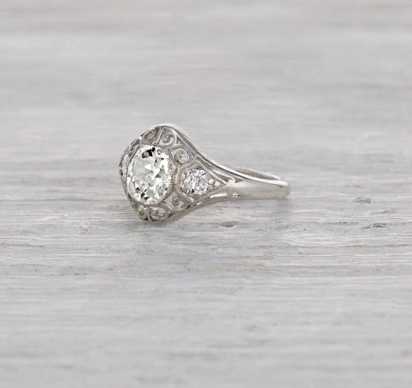 .80 Carat Edwardian Engagement Ring