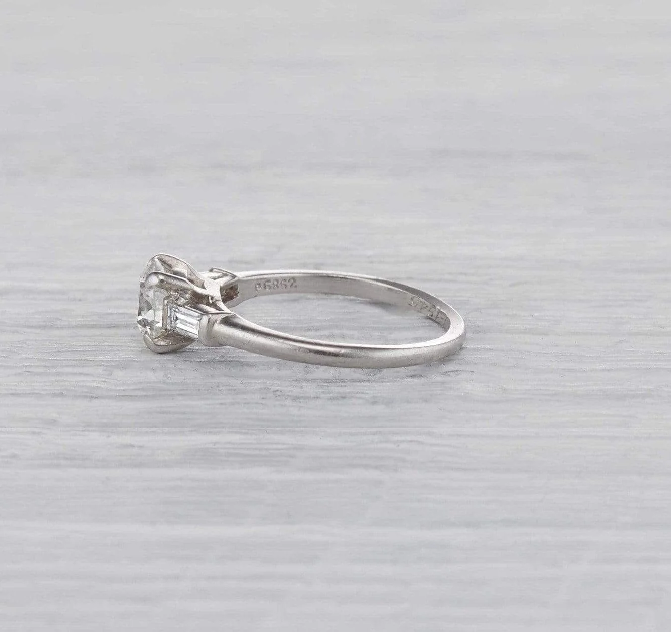 .80 Carat Retro J.E. Caldwell Engagement Ring - Image 3