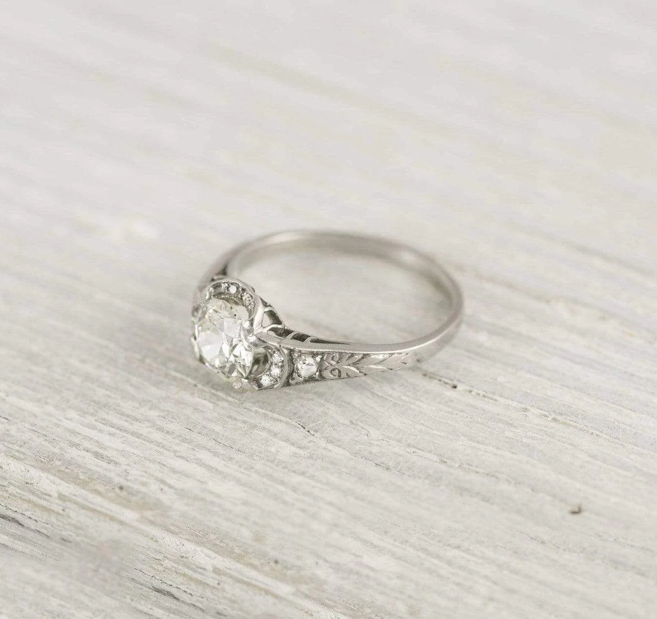 .80 Carat Vintage Art Deco Engagement Ring