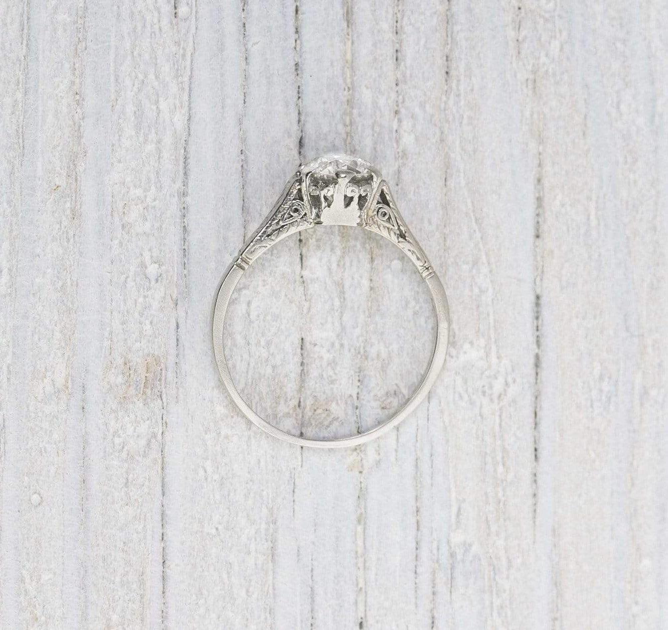 .80 Carat Vintage Art Deco Diamond Engagement Ring - Image 4