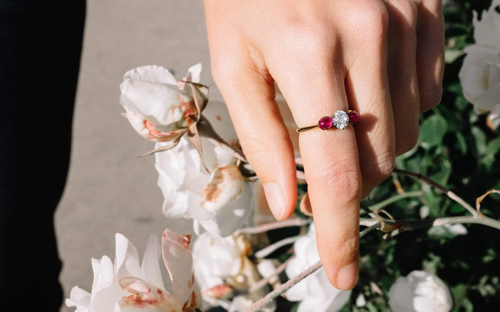.83 Carat Edwardian Diamond and Ruby Ring - Image 5