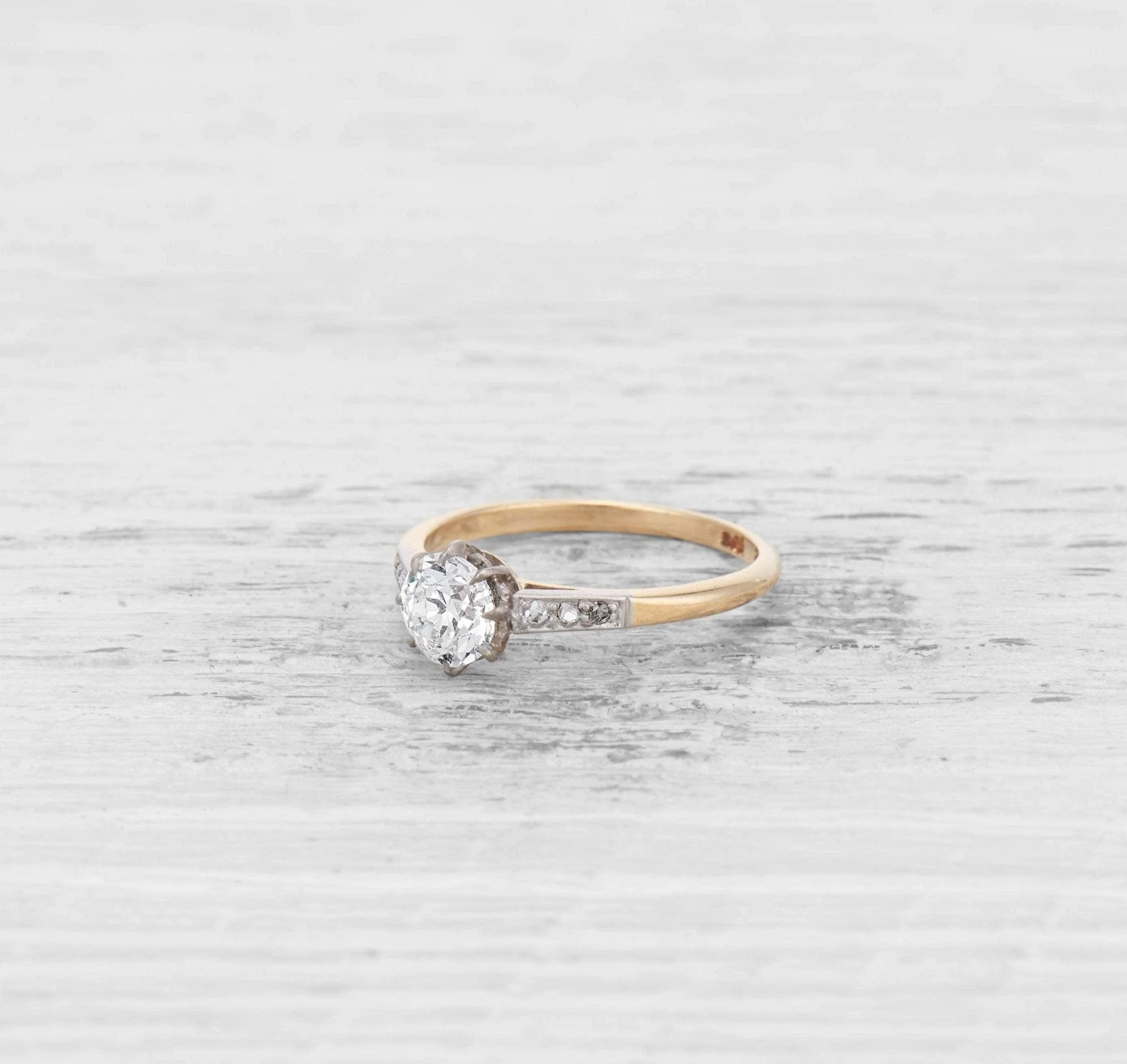 .86 CARAT EDWARDIAN DIAMOND ENGAGEMENT RING