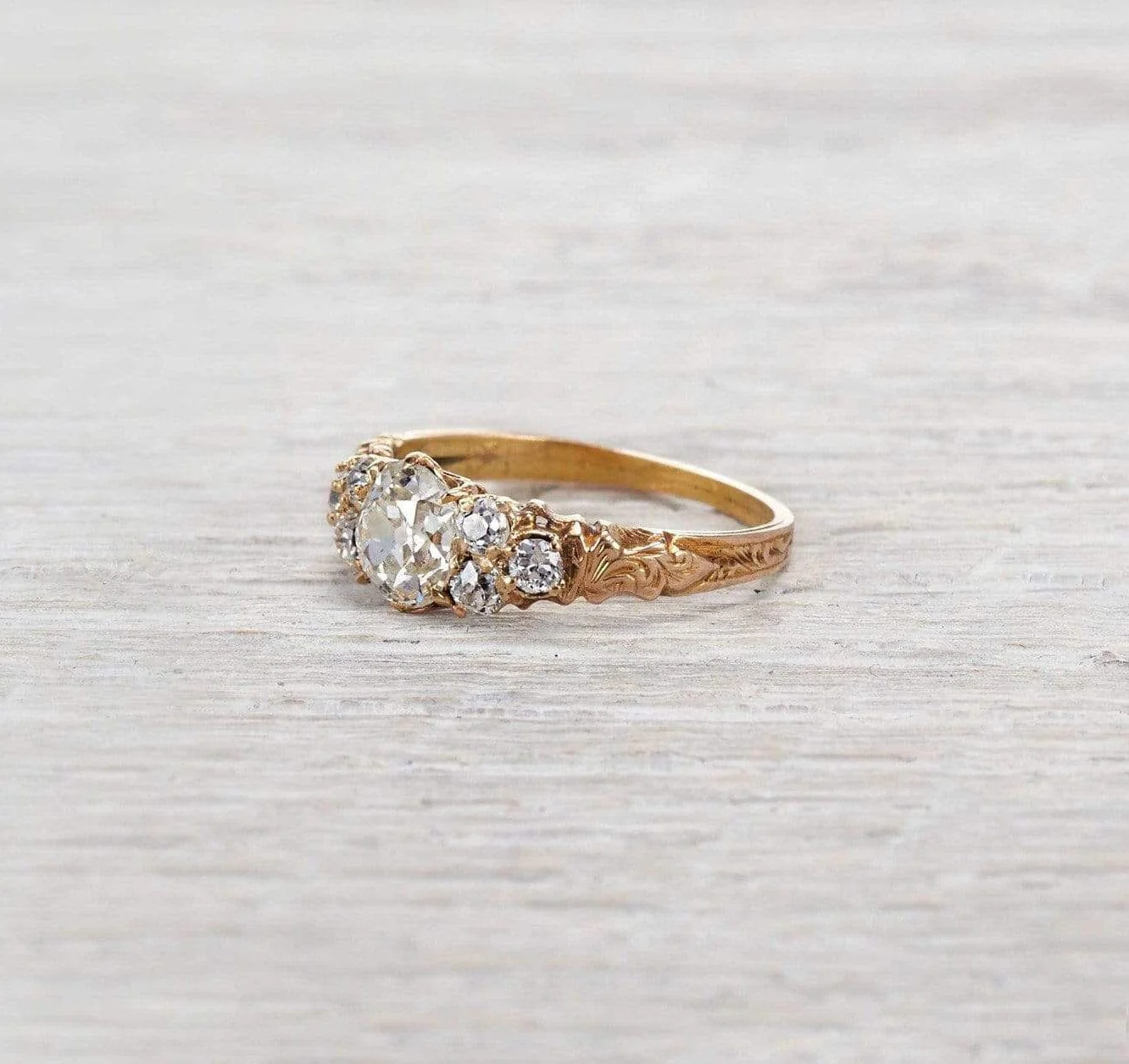 .87 Carat Victorian Engagement Ring