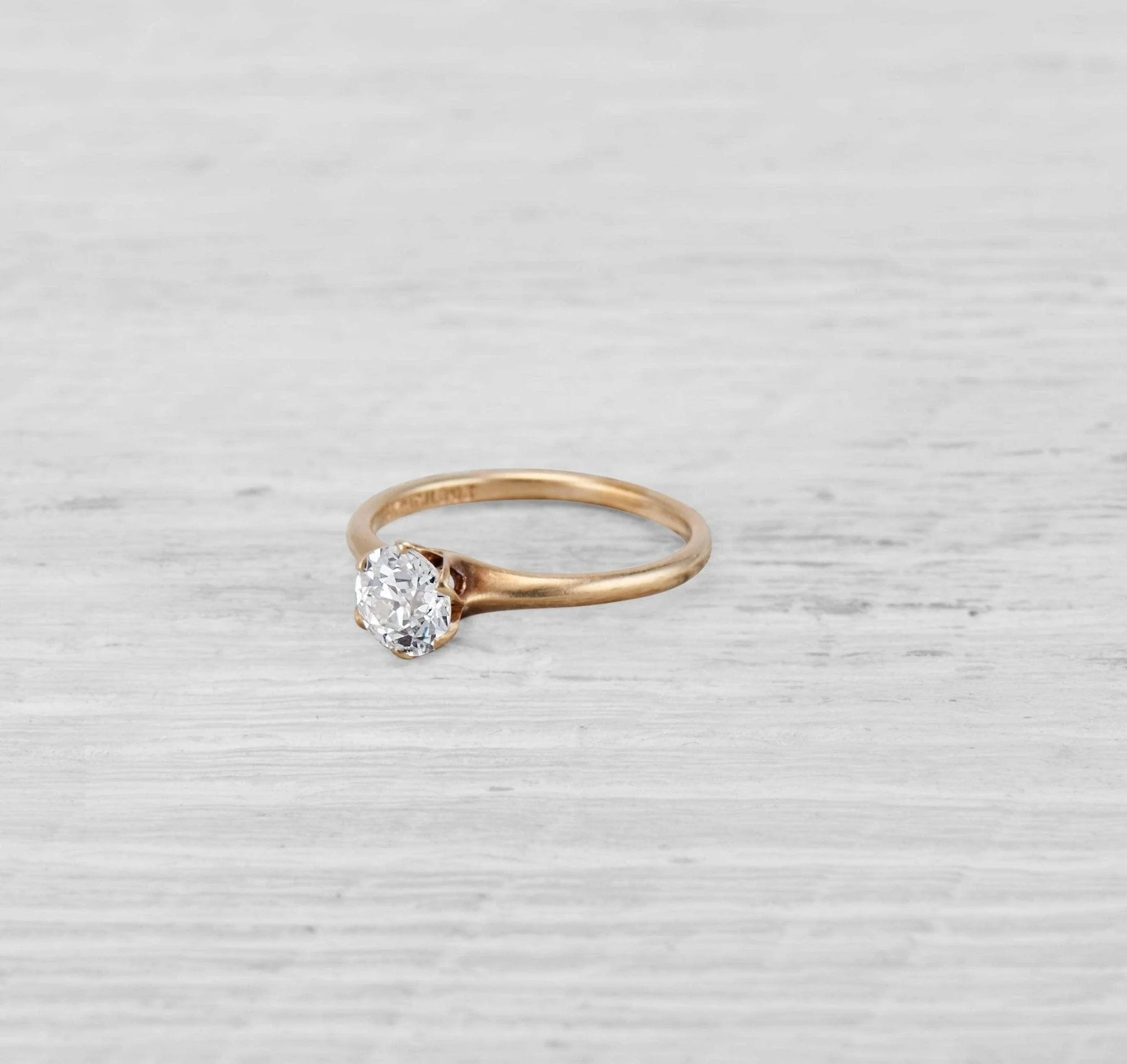 .87 CARAT EDWARDIAN DIAMOND ENGAGEMENT RING