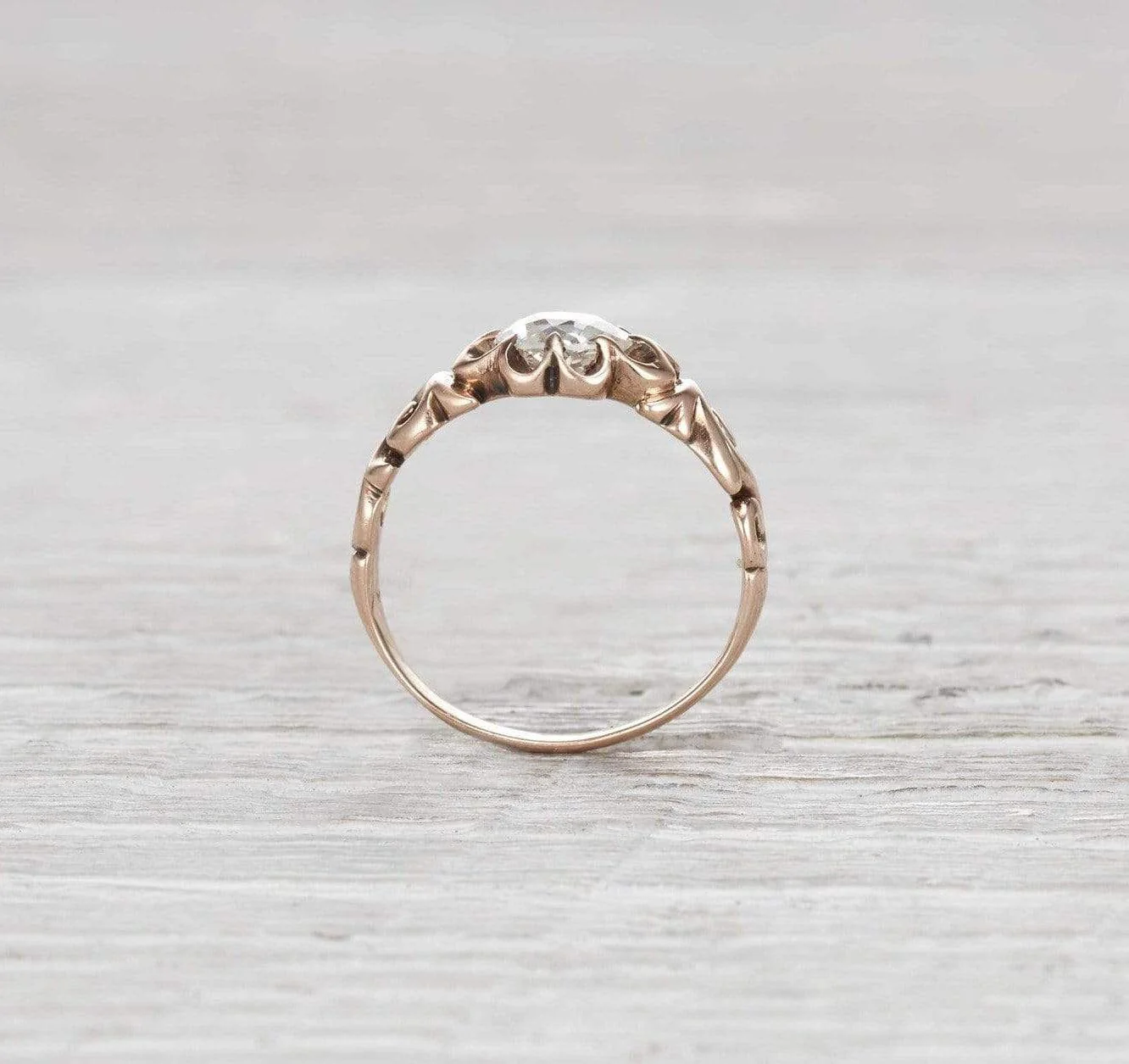 .90 Carat Victorian Engagement Ring - Image 4