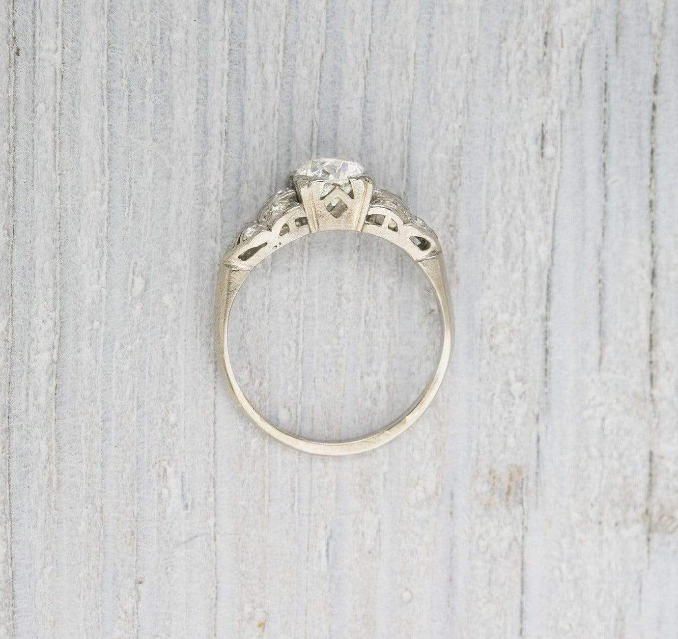 .91 Carat Vintage Art Deco Engagement Ring - Image 4