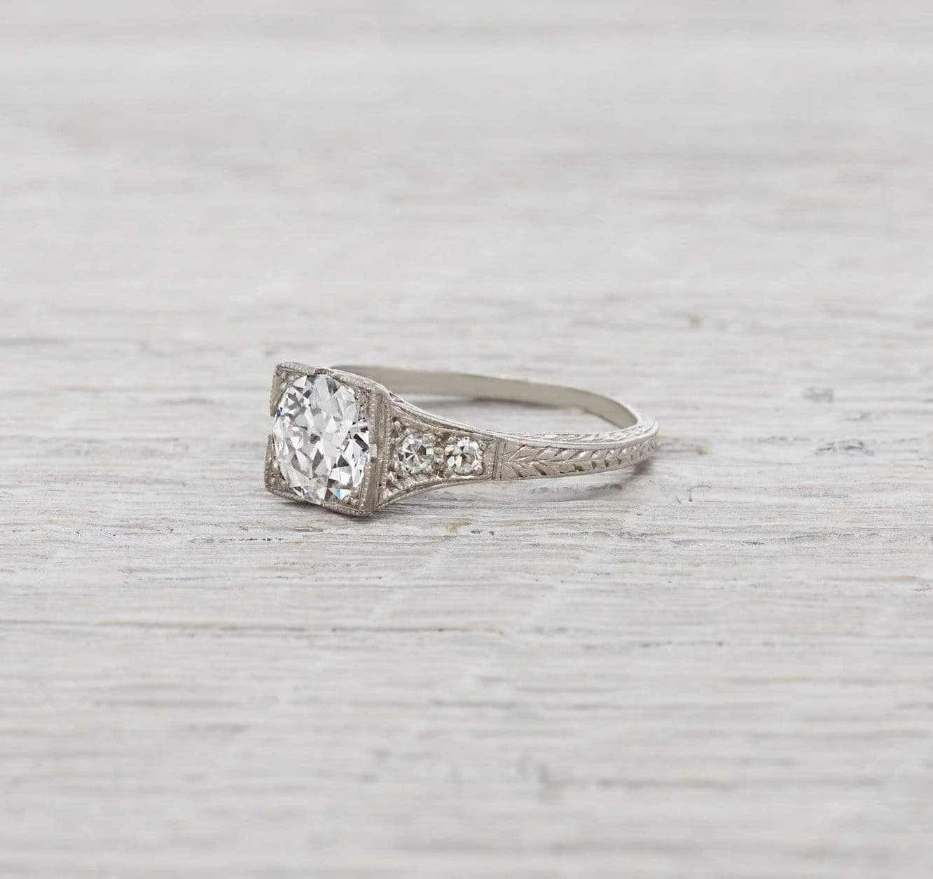 .92 Carat Art Deco Engagement Ring