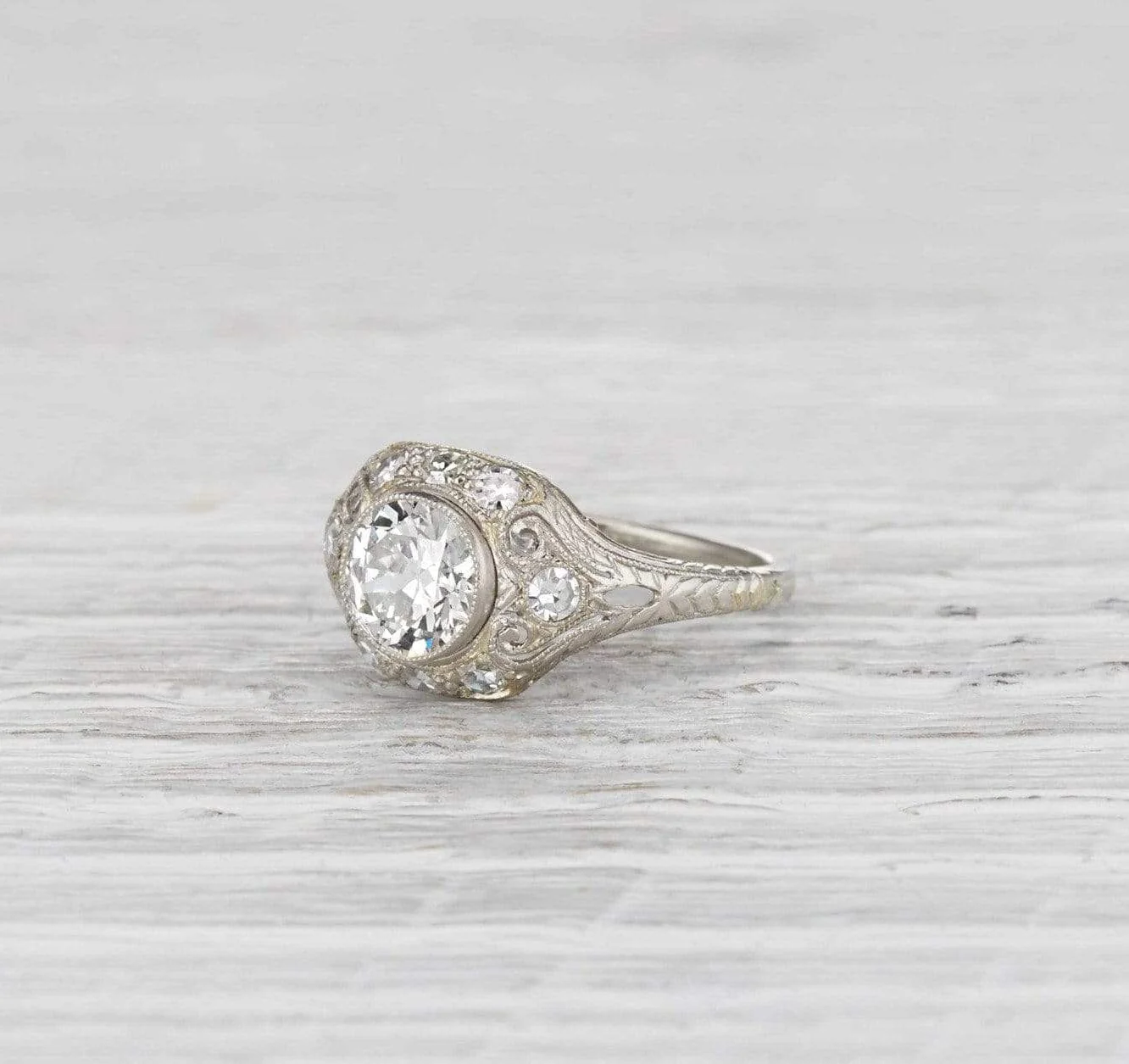 .92 Carat Edwardian Engagement Ring