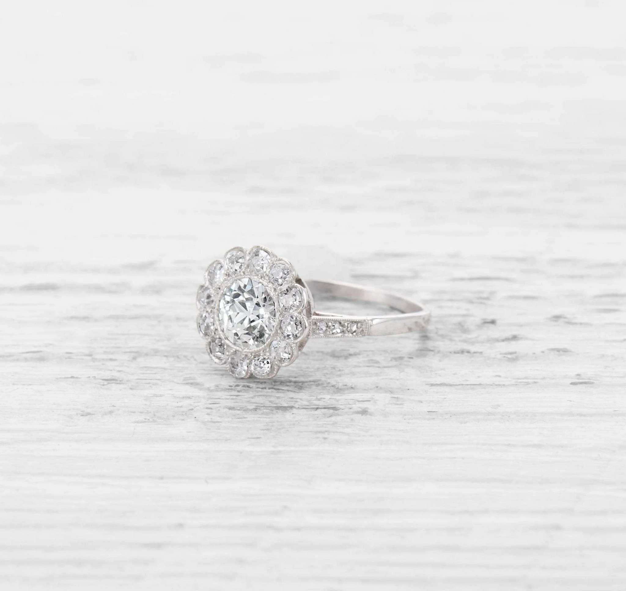 .93 CARAT EDWARDIAN DIAMOND ENGAGEMENT RING