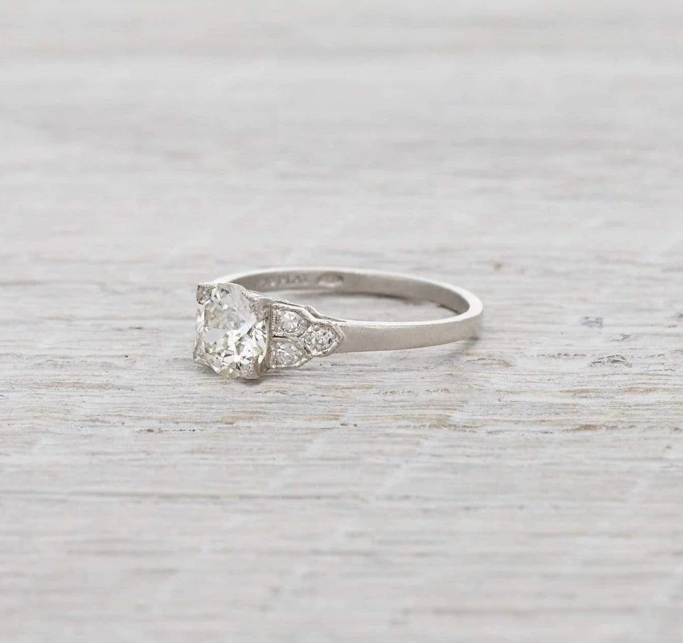 .94 Carat Art Deco Engagement Ring