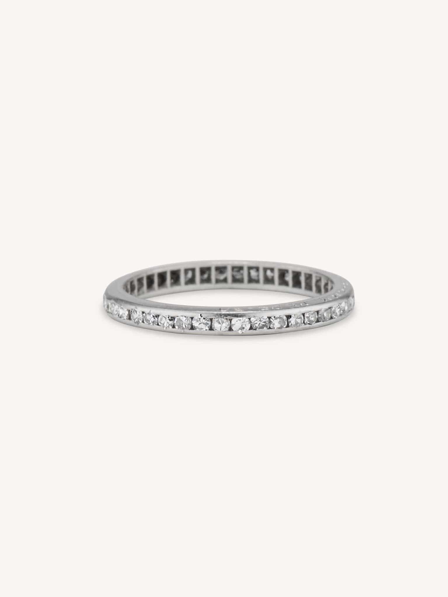 Antique 1930's Diamond Eternity Band Size 5.5