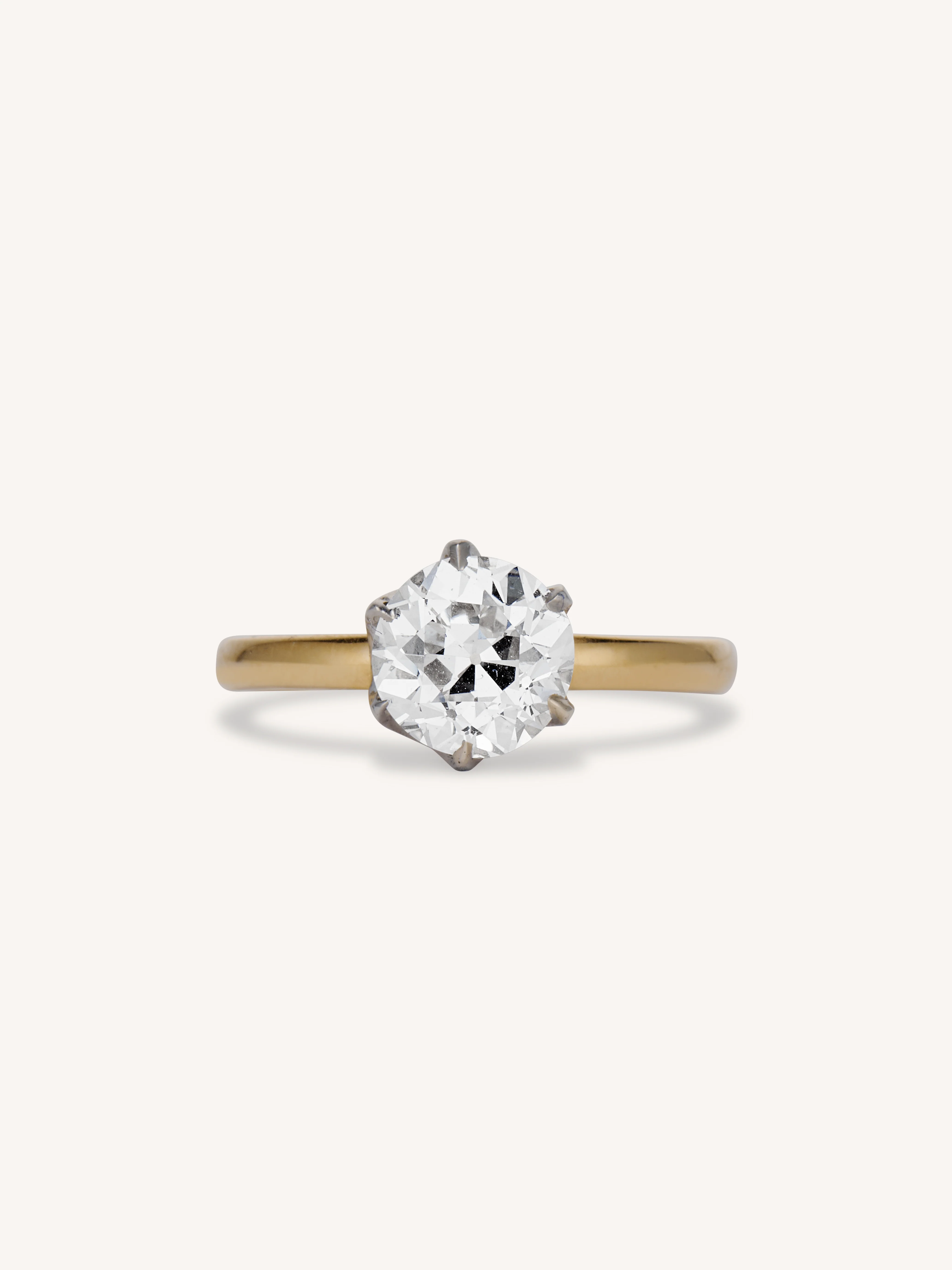 Tiffany & Co. 1.56 Carat Old European Cut Diamond Solitaire Antique Engagement Ring