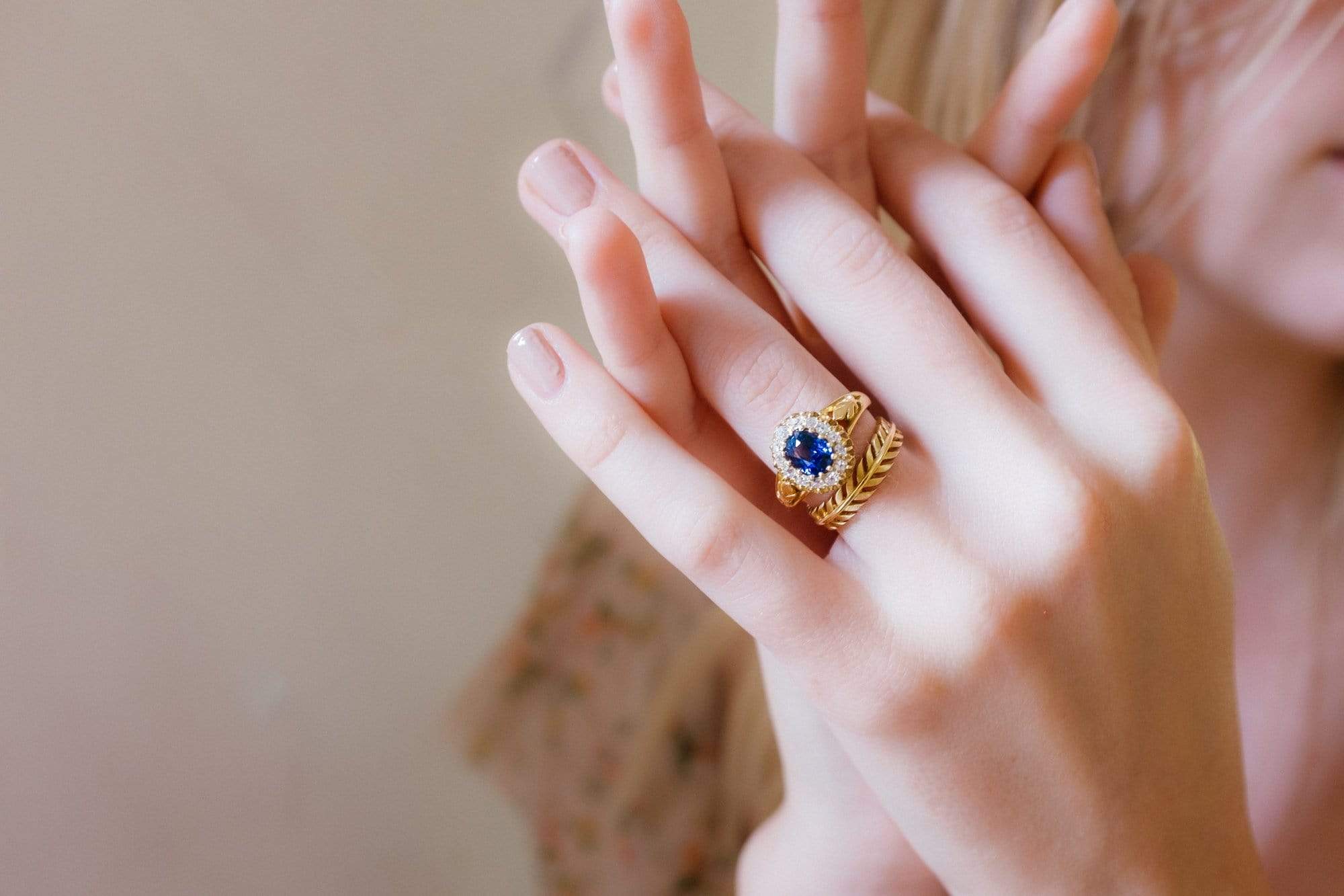 Antique Victorian Sapphire and Diamond Ring - Image 5