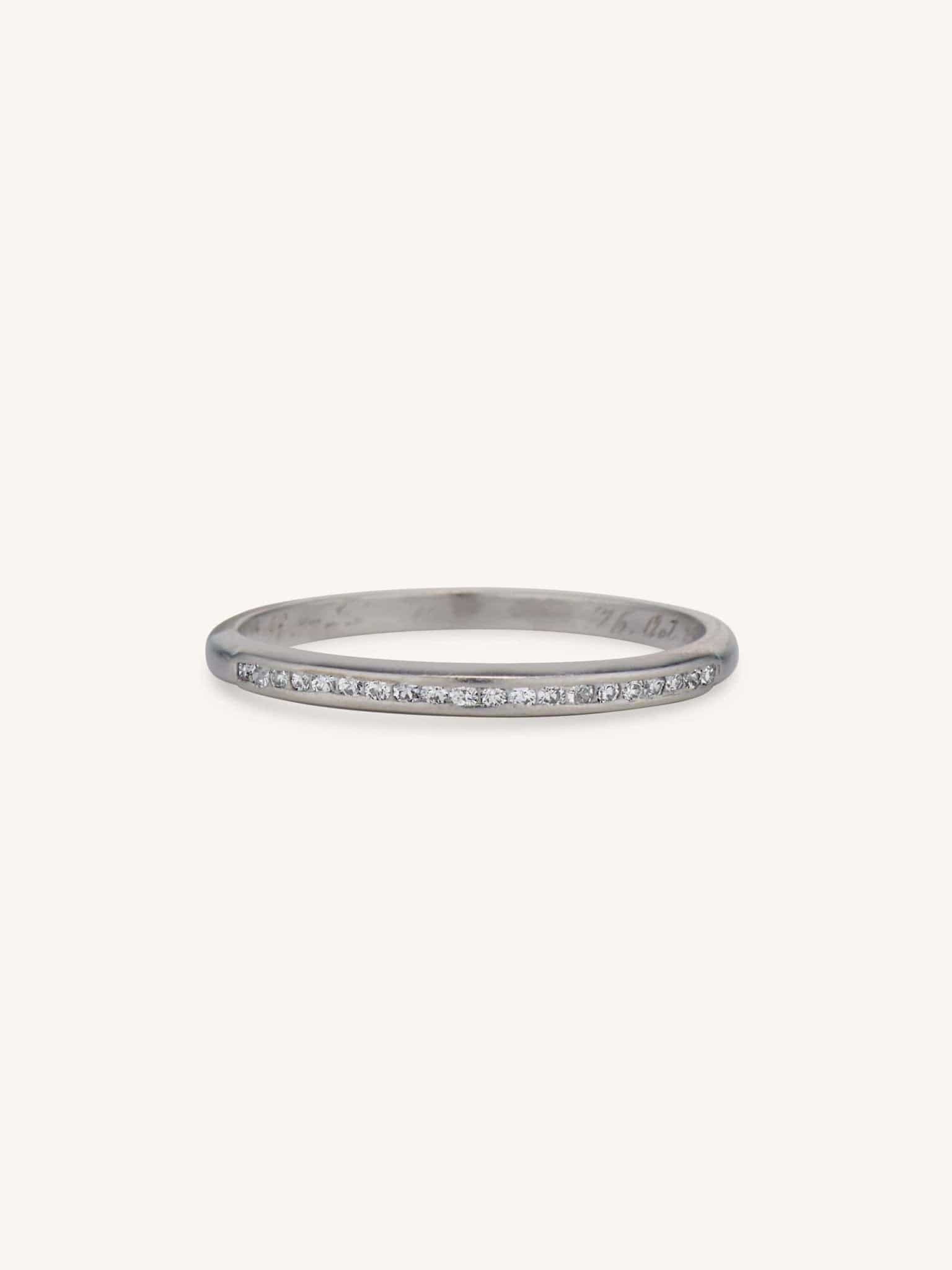 Antique Diamond Half Band Size 8.25