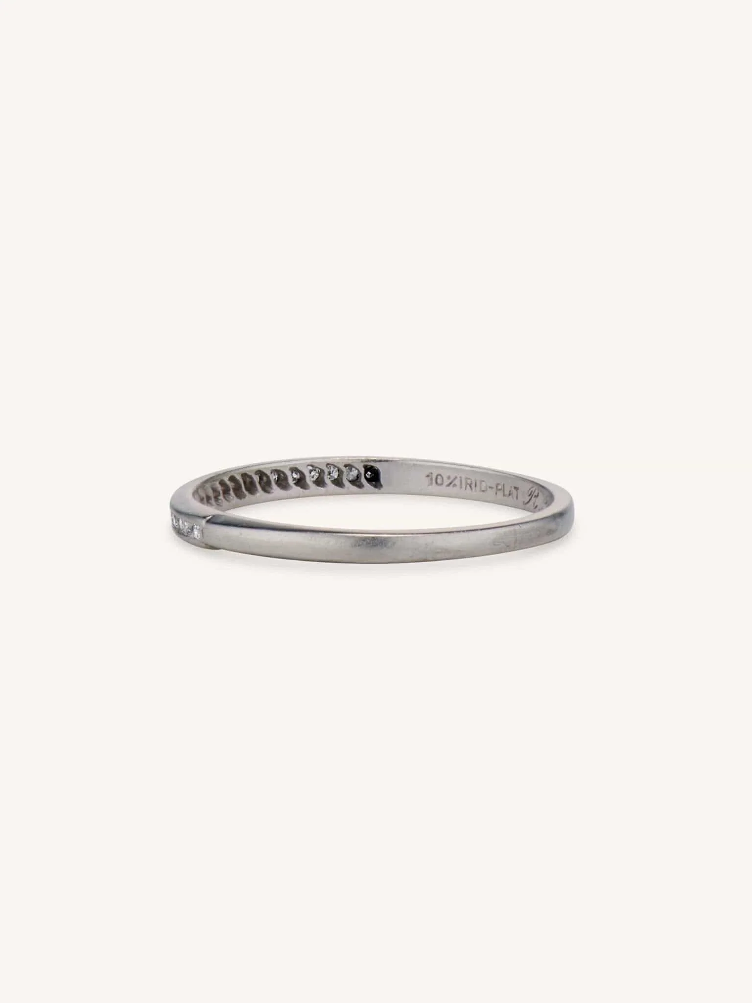 Antique Diamond Half Band Size 8.25 - Image 2