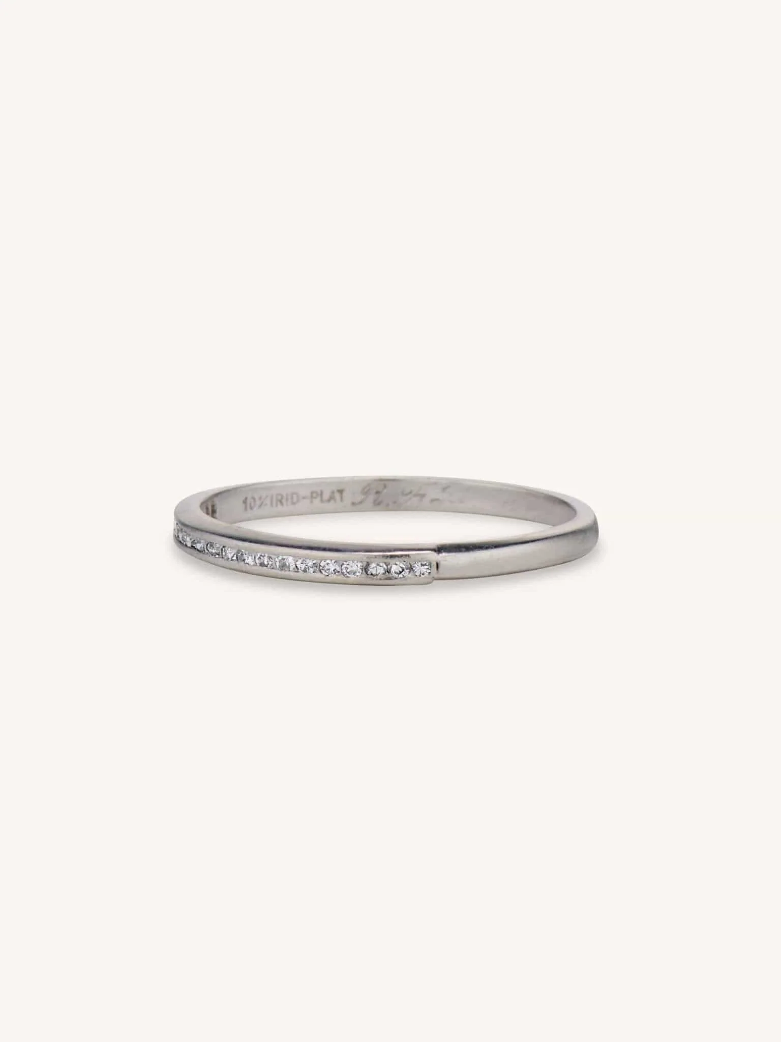 Antique Diamond Half Band Size 8.25 - Image 3