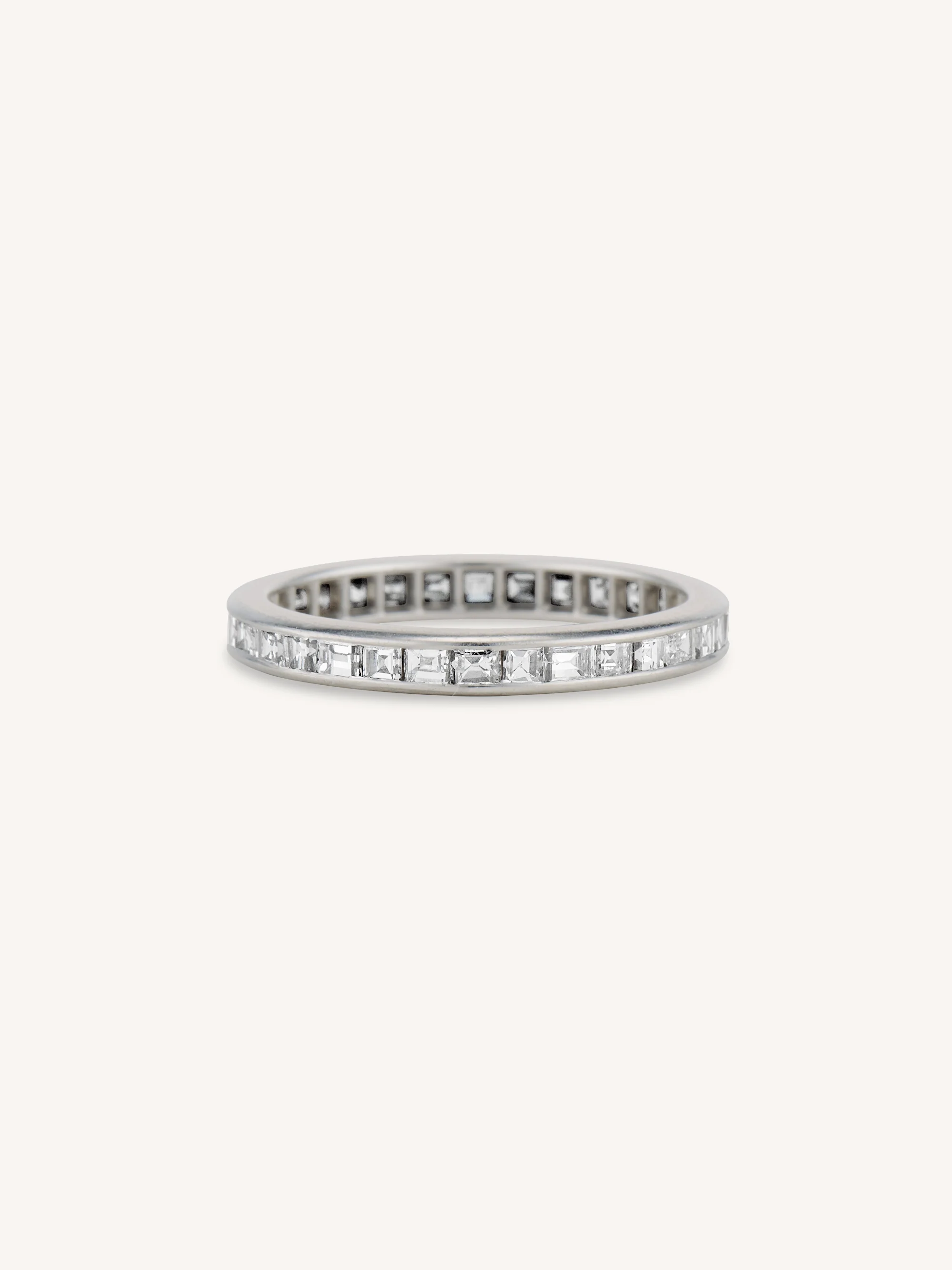 Art Deco 1.60 Carré Cut Diamond Eternity Band