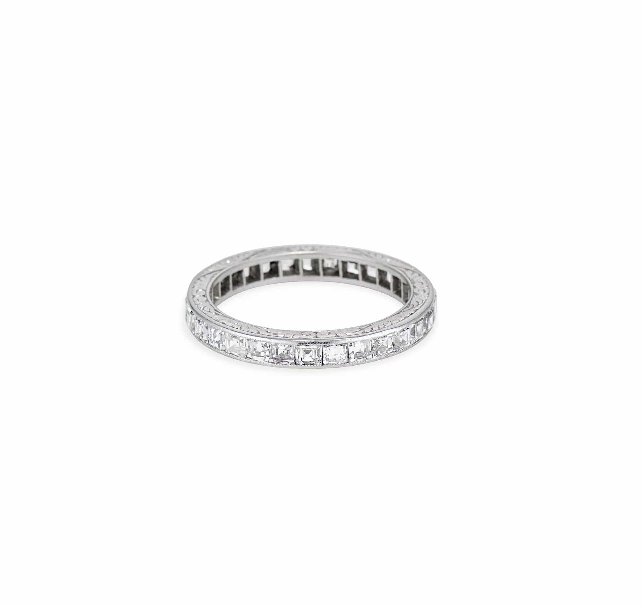 Art Deco 1.60 Square Step-Cut Diamond Eternity Band - Image 3