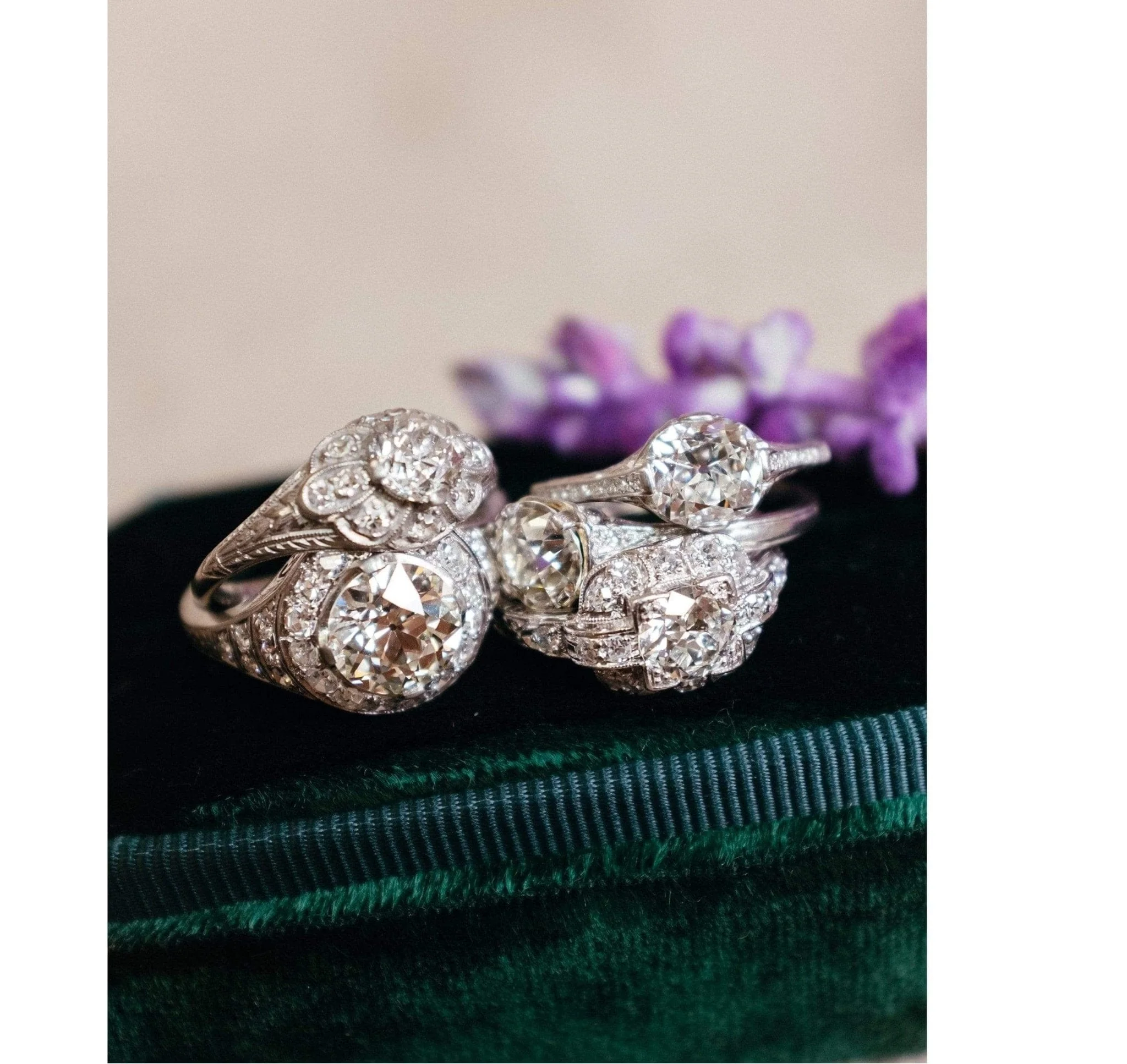 Art Deco 1.71 Carat Old European Cut Diamond Ring - Image 7