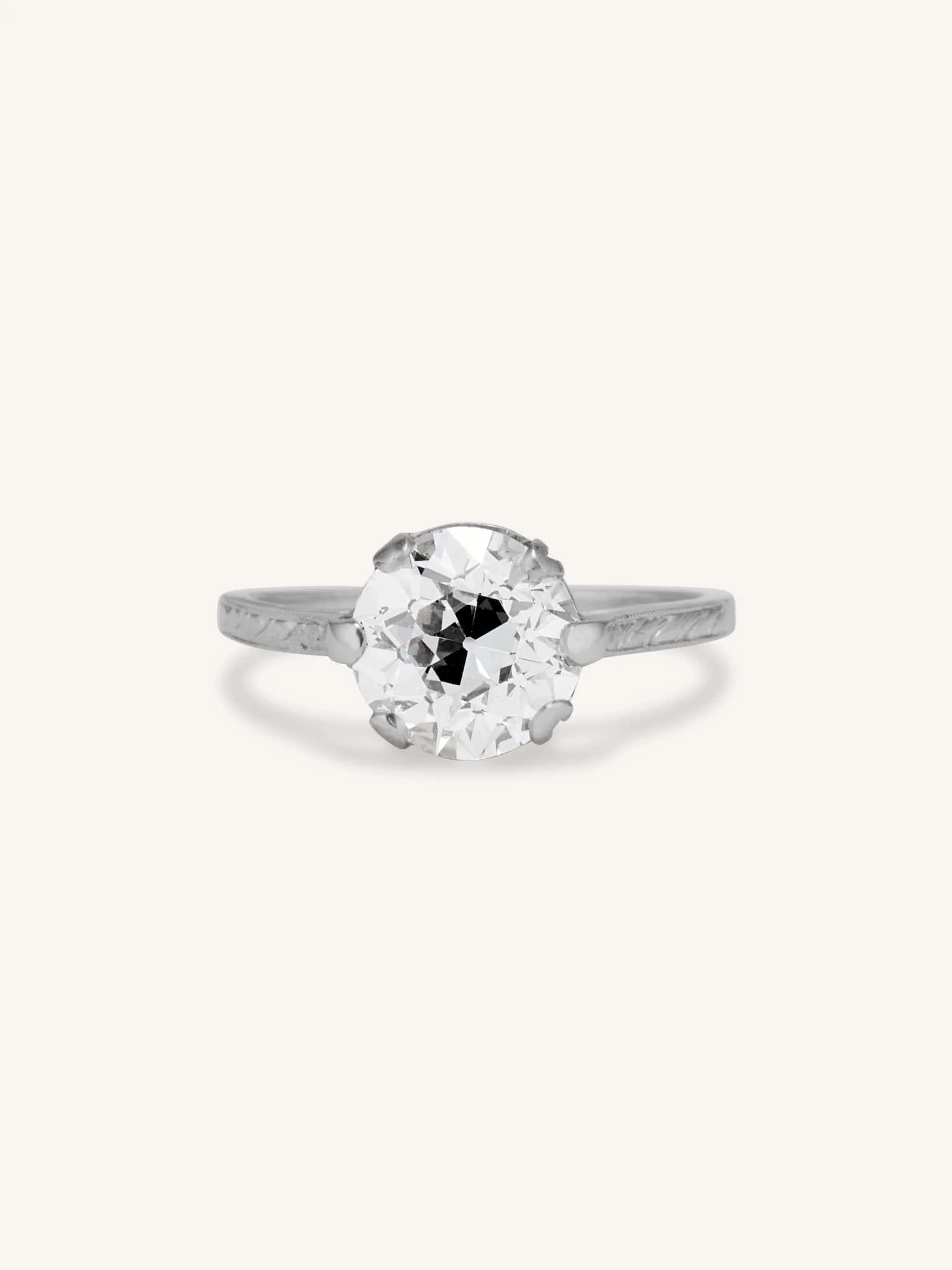 Dreicer & Co. Art Deco 2.12 Carat Old European Cut Diamond Engagement Ring
