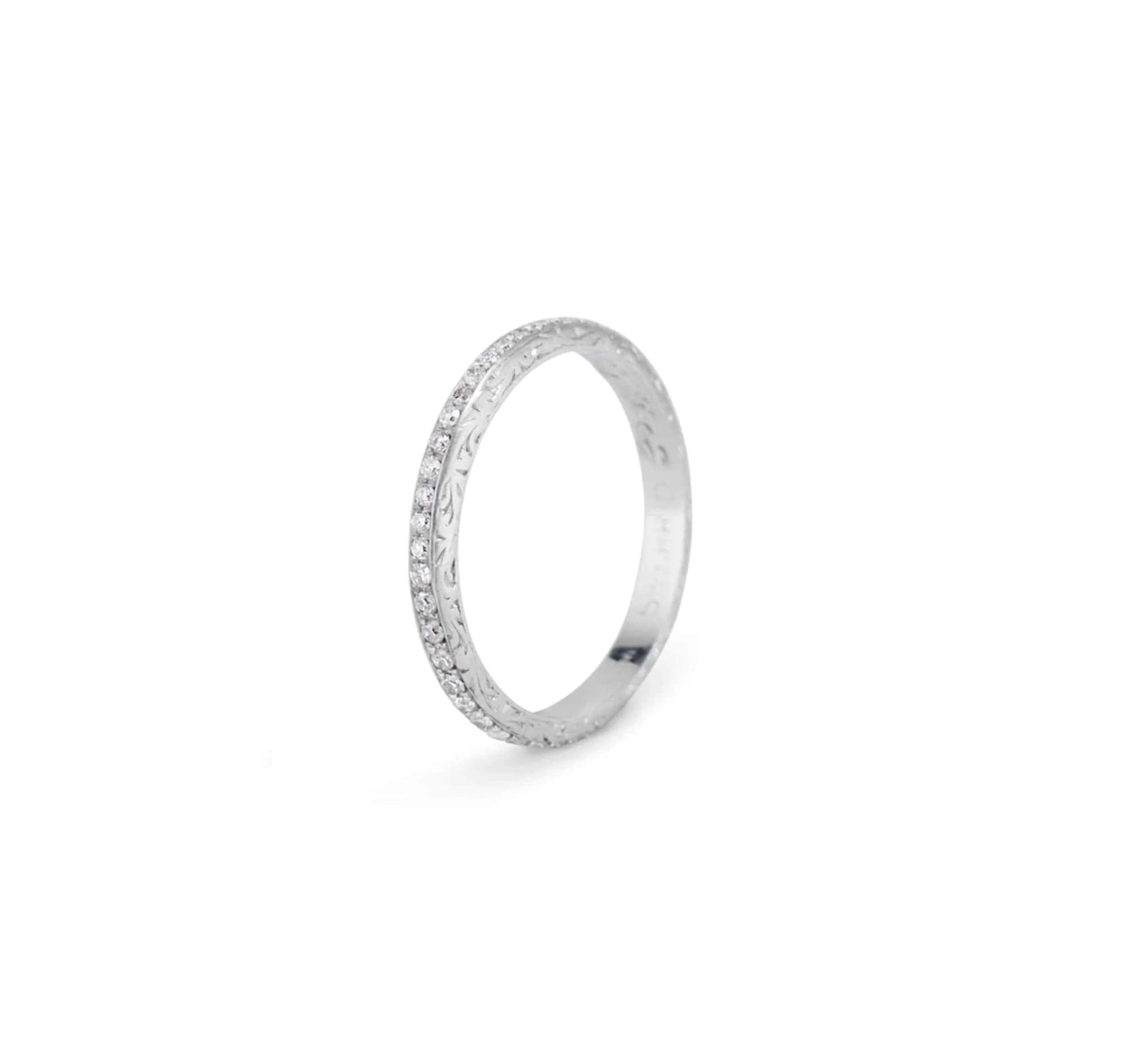 Art Deco Diamond Eternity Band Ring - Image 2