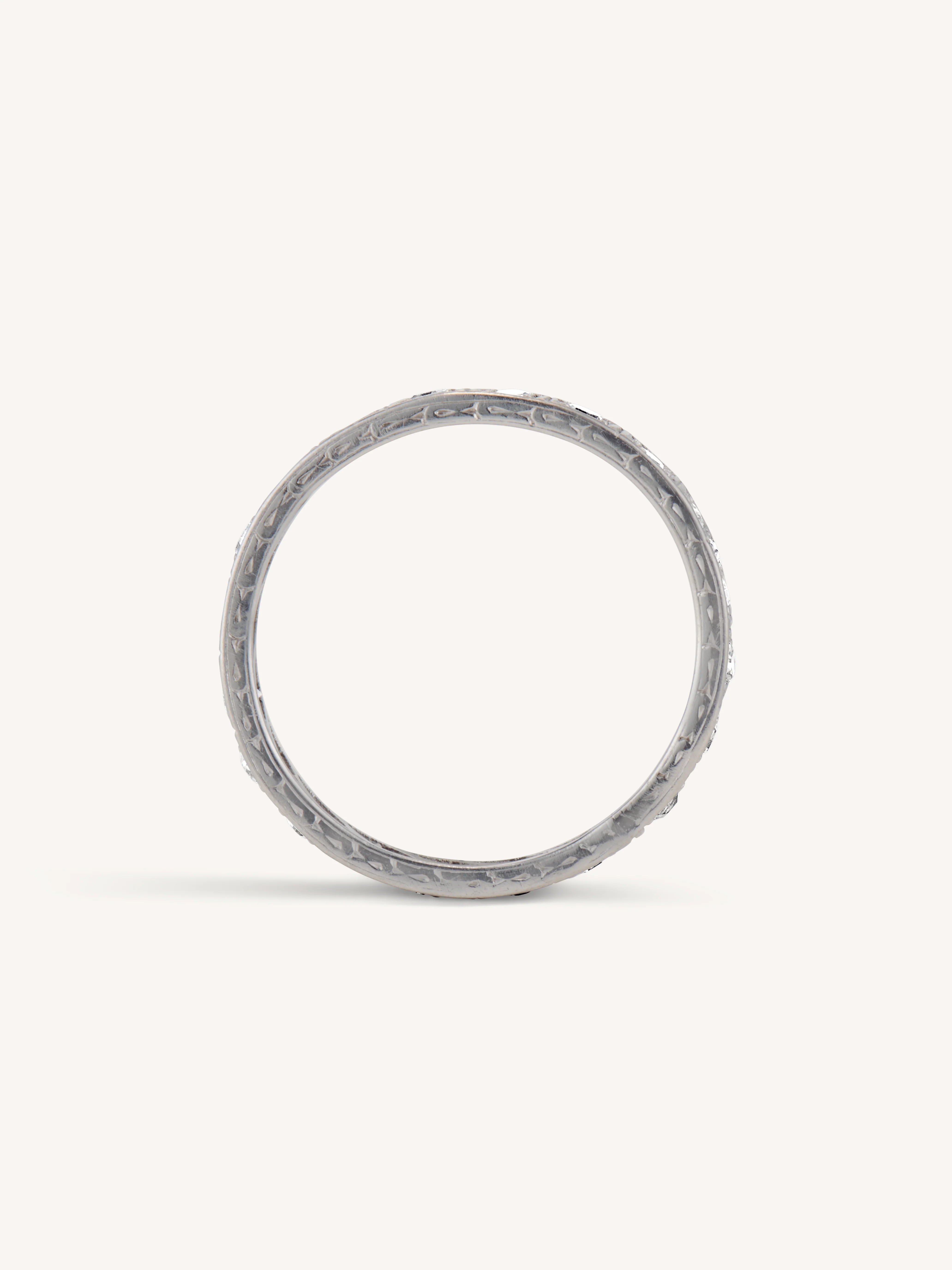 Art Deco Diamond Eternity Band Size 5.5 - Image 5